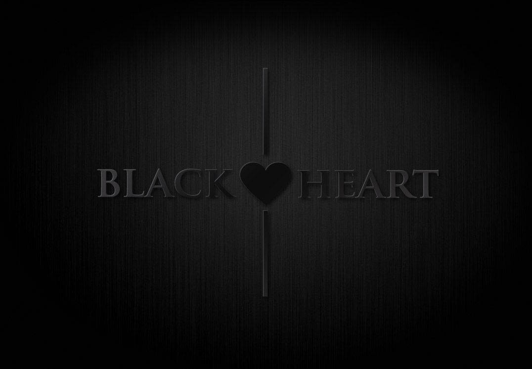 Dark Heart, Black Heart, heart symbol, SD Desktop Wallpaper