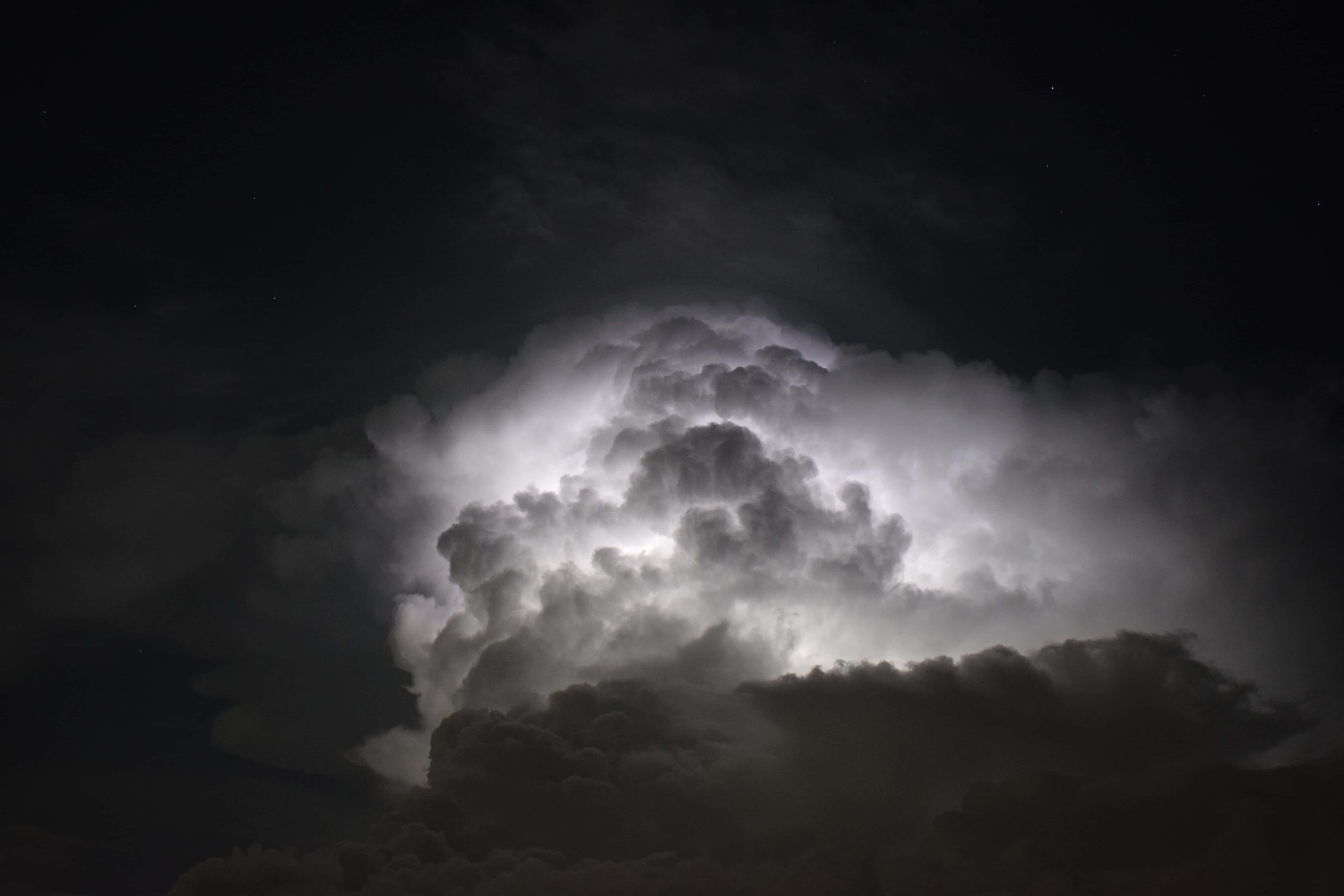 Dark Heaven, storm cloud, lightning, 5K Desktop Wallpaper