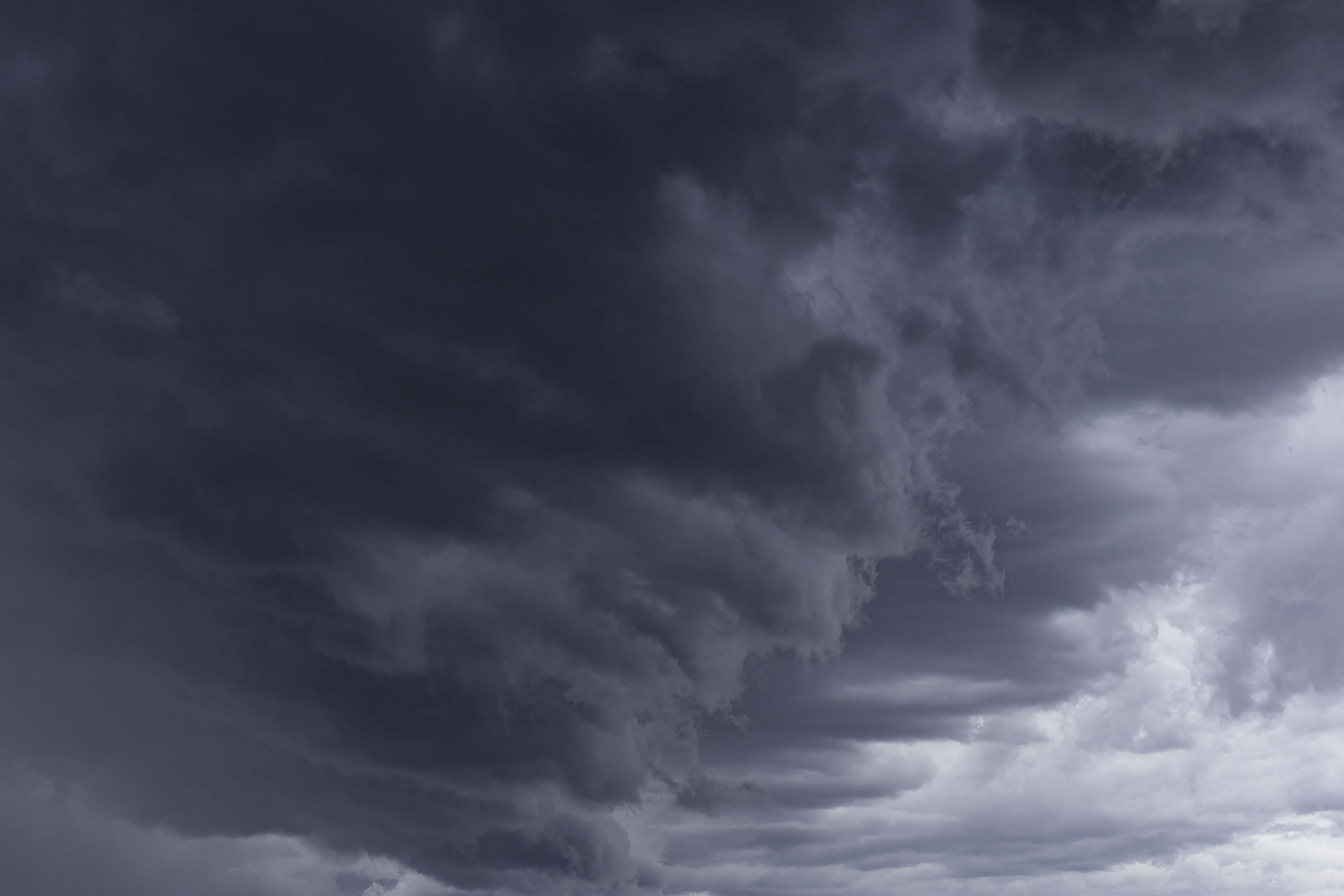 Dark Heaven, storm clouds, gray, 5K Desktop Wallpaper