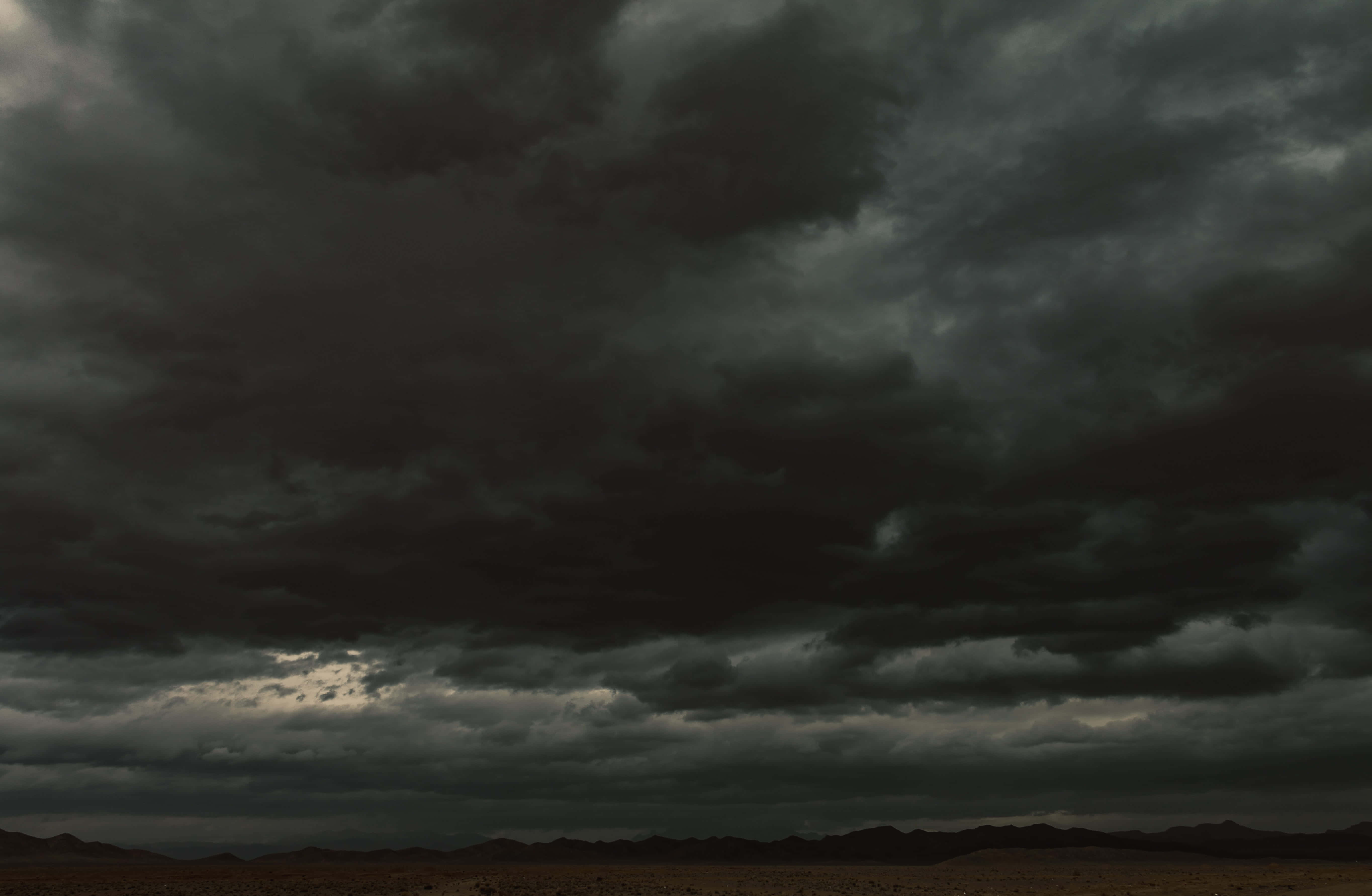 Dark Heaven, desert, brooding sky, 5K Desktop Wallpaper