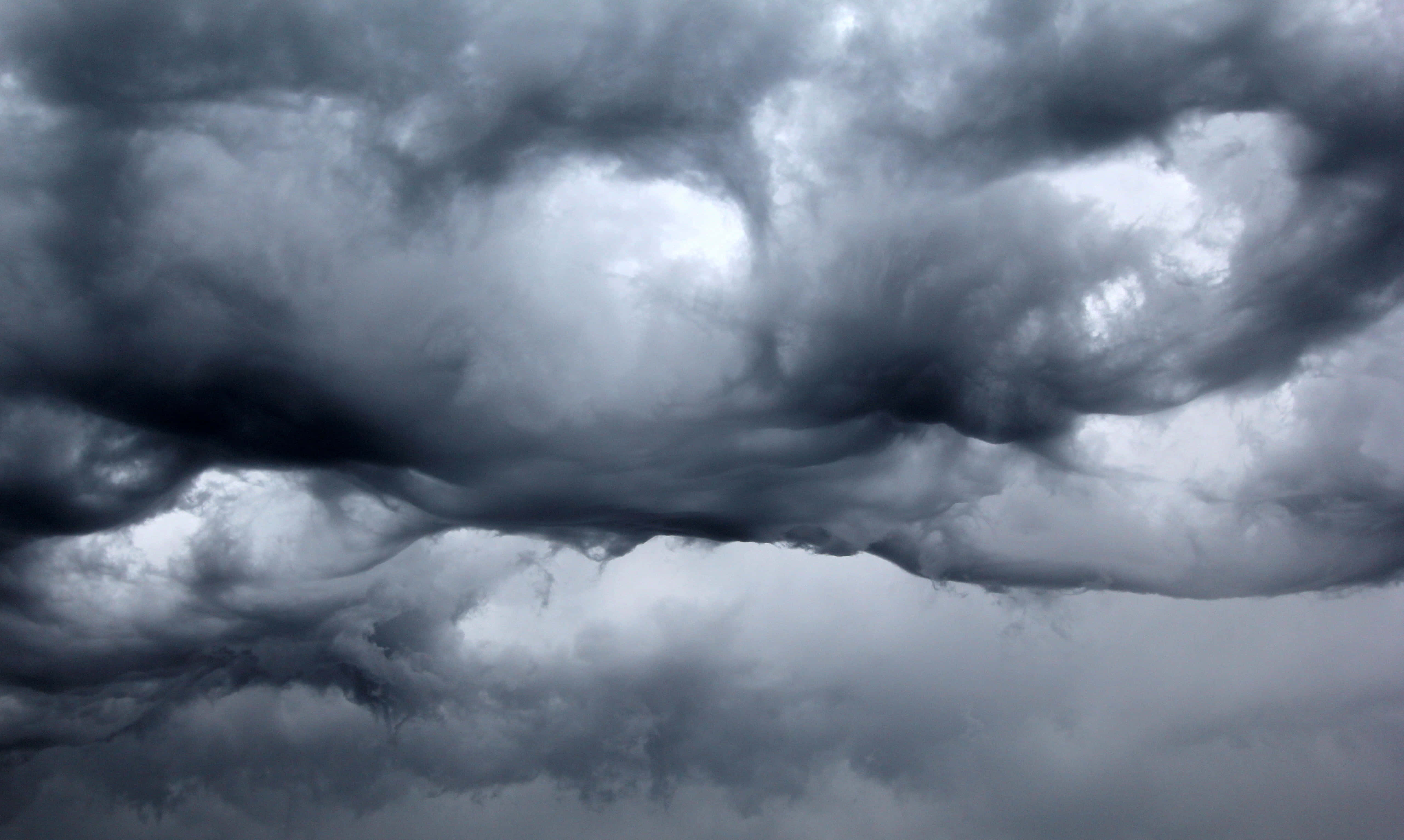 Dark Heaven, storm clouds, deep grays, 5K Desktop Wallpaper