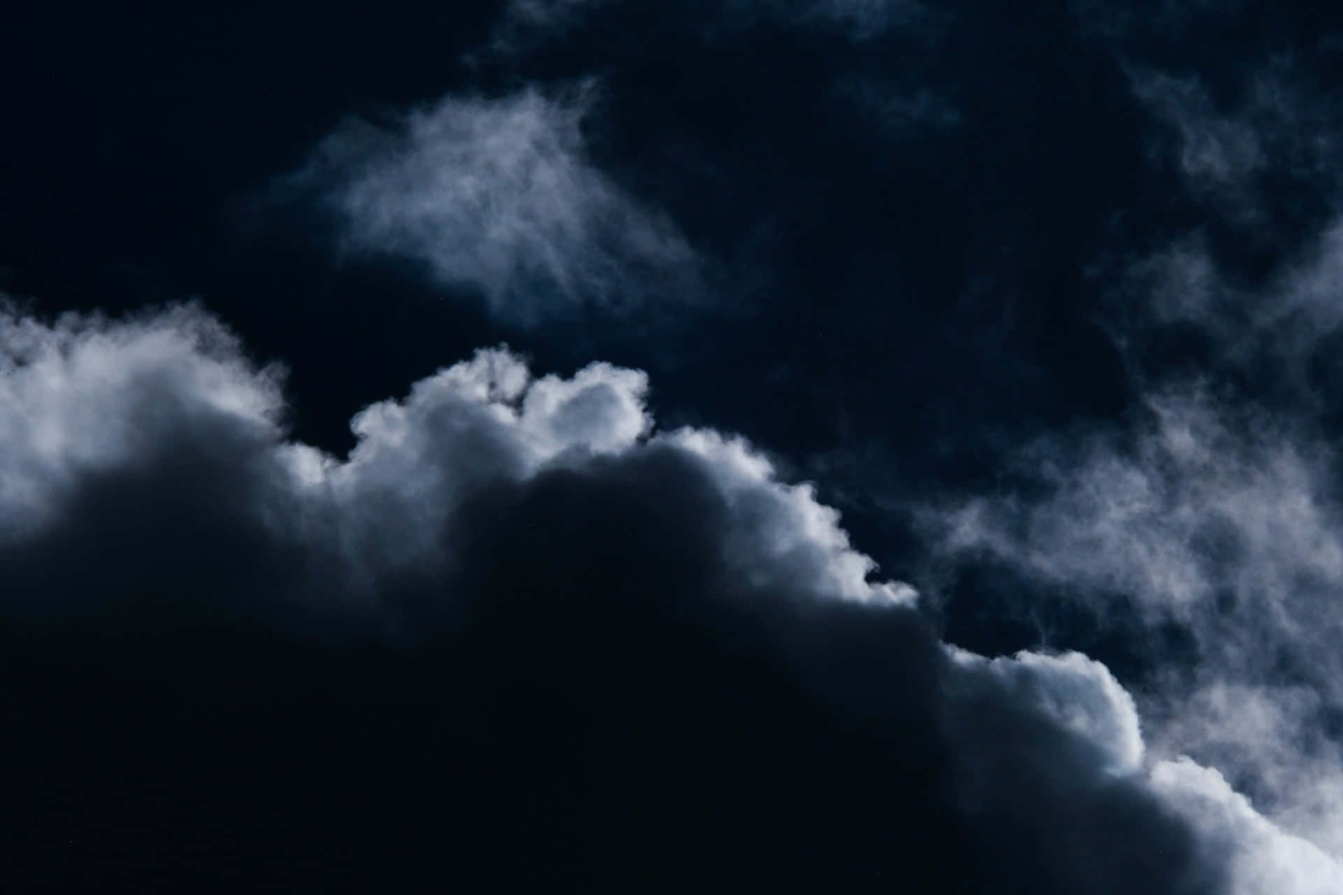 Dark Heaven, deep indigo sky, storm clouds, Full HD Desktop Wallpaper