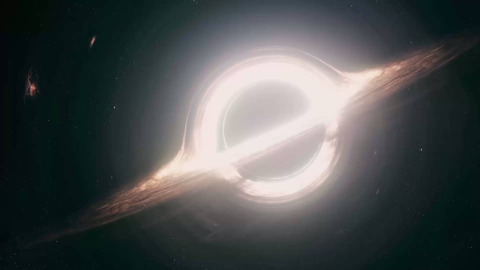 black hole, accretion disk, deep space, Full HD Desktop Wallpaper