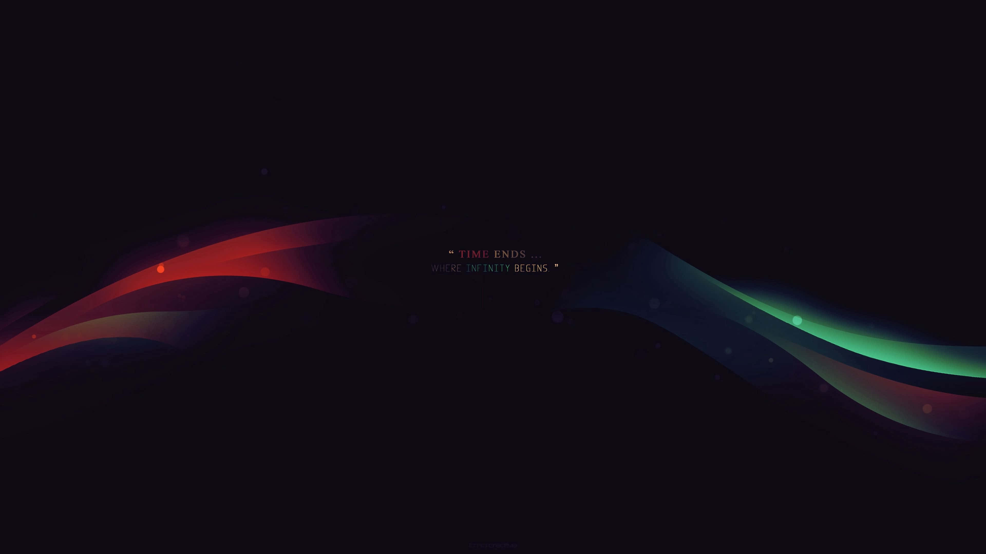 Dark Infinity, red, teal, 4K Desktop Wallpaper