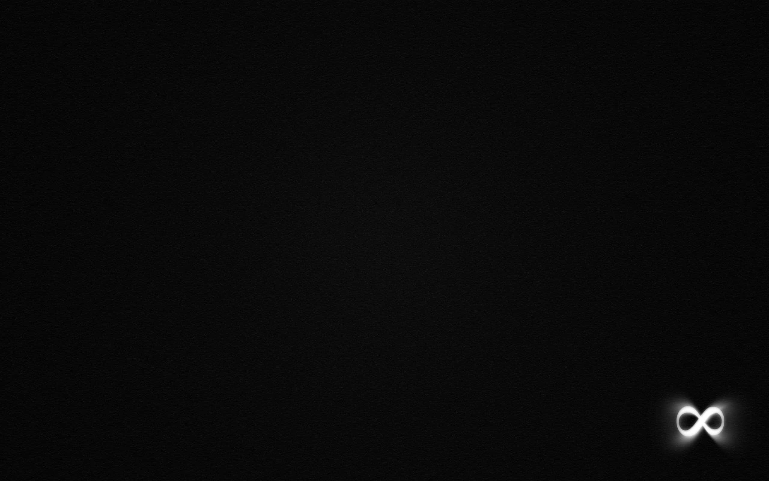Dark Infinity, infinity symbol, glowing white, 2K Desktop Wallpaper