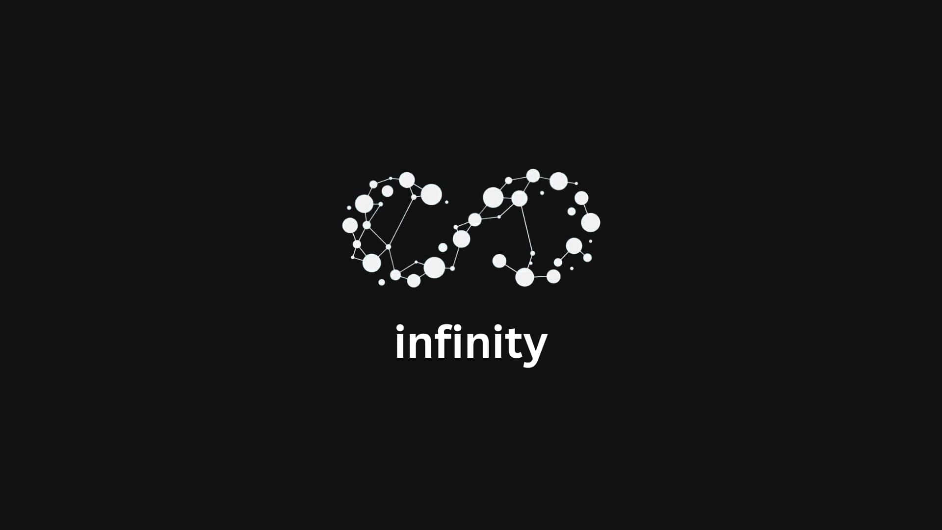 Dark Infinity, infinity symbol, white, Full HD Desktop Wallpaper