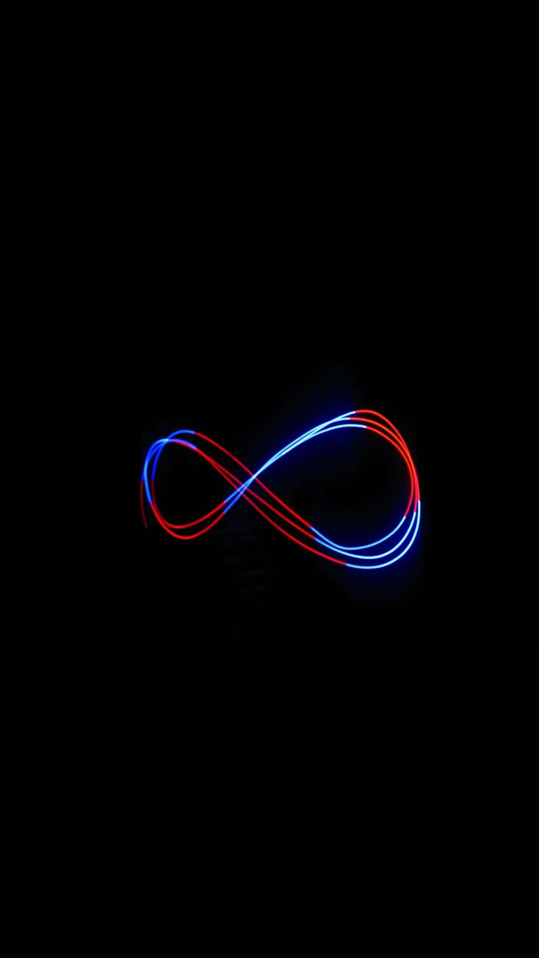 Dark Infinity, infinity symbol, glowing red, Full HD Phone Wallpaper