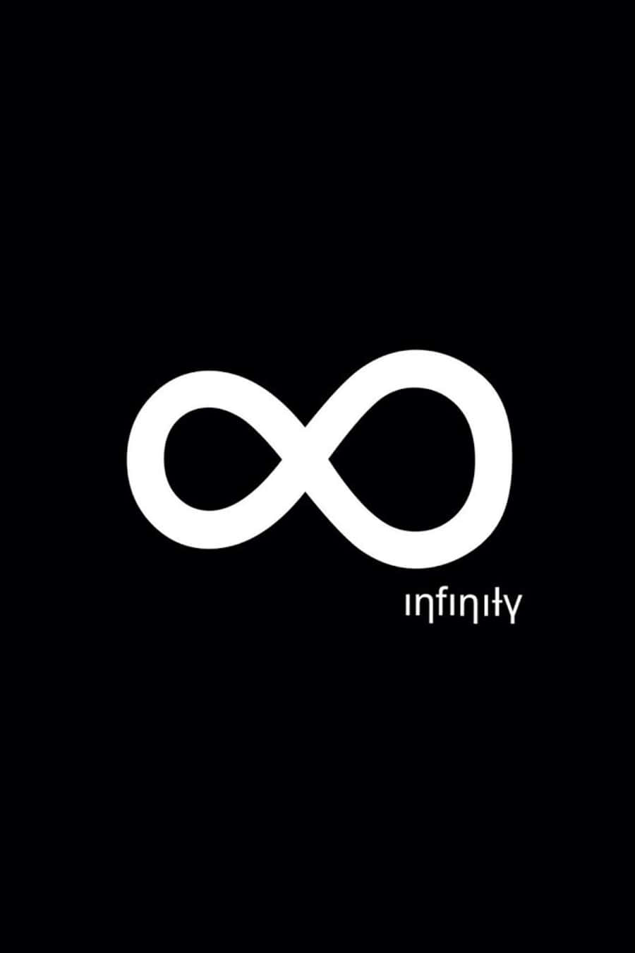 Dark Infinity, infinity symbol, white, HD Phone Wallpaper