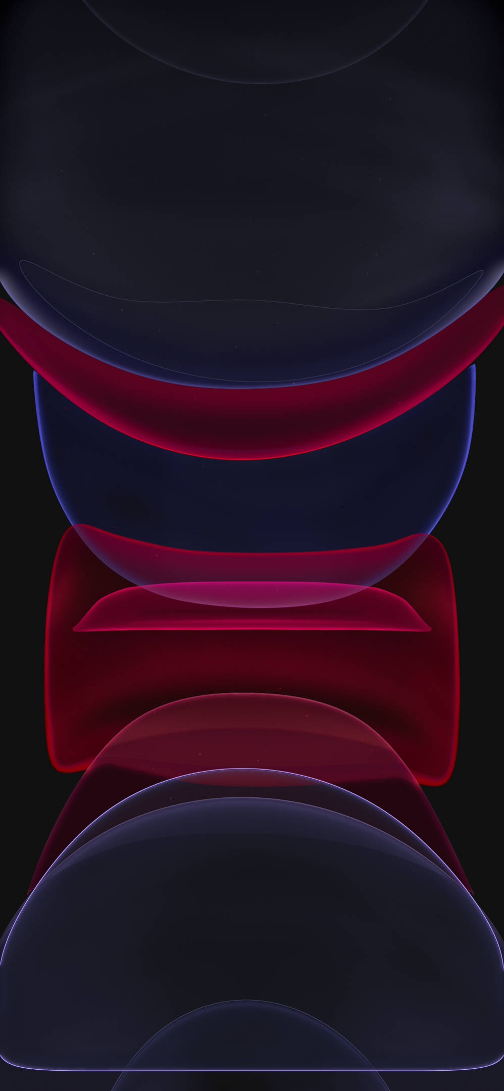 iPhone 12, Stock Red, clear shapes, Full HD Phone Wallpaper