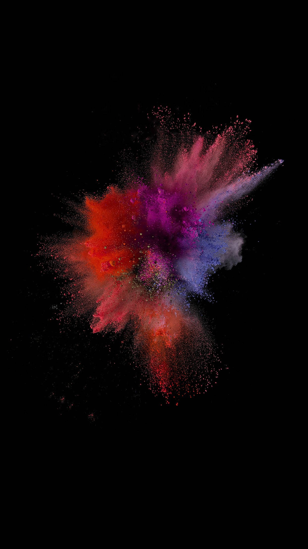 Dark iPhone, red, purple, Full HD Phone Wallpaper