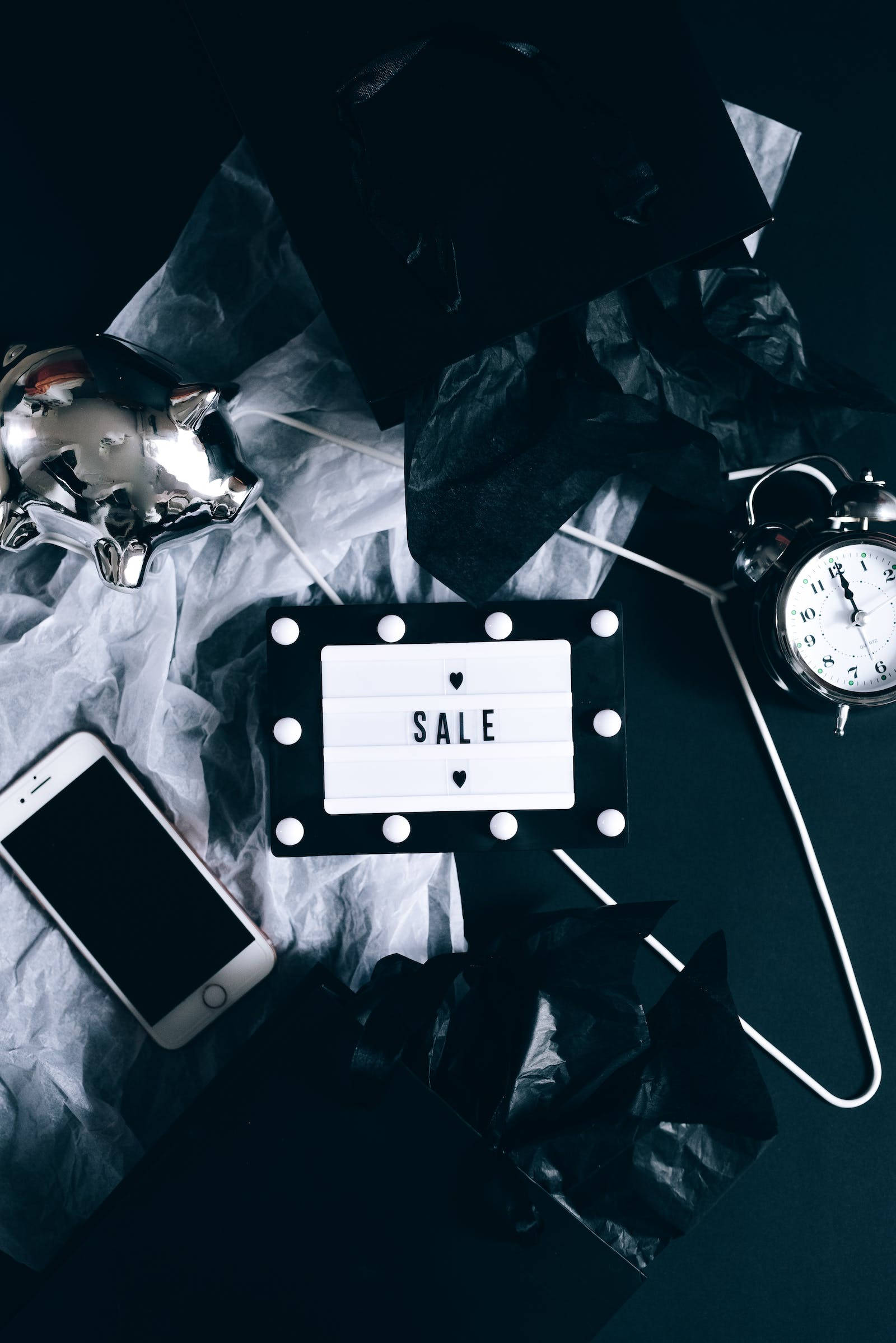 Dark iPhone, SALE, glowing, Full HD Phone Wallpaper