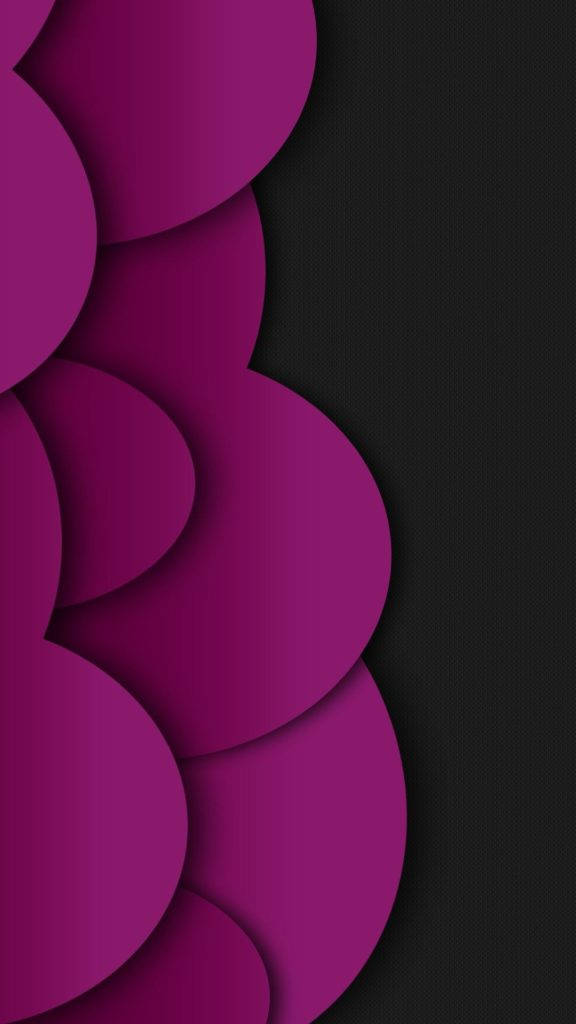 Dark iPhone, purple hearts, vibrant magenta, SD Phone Wallpaper