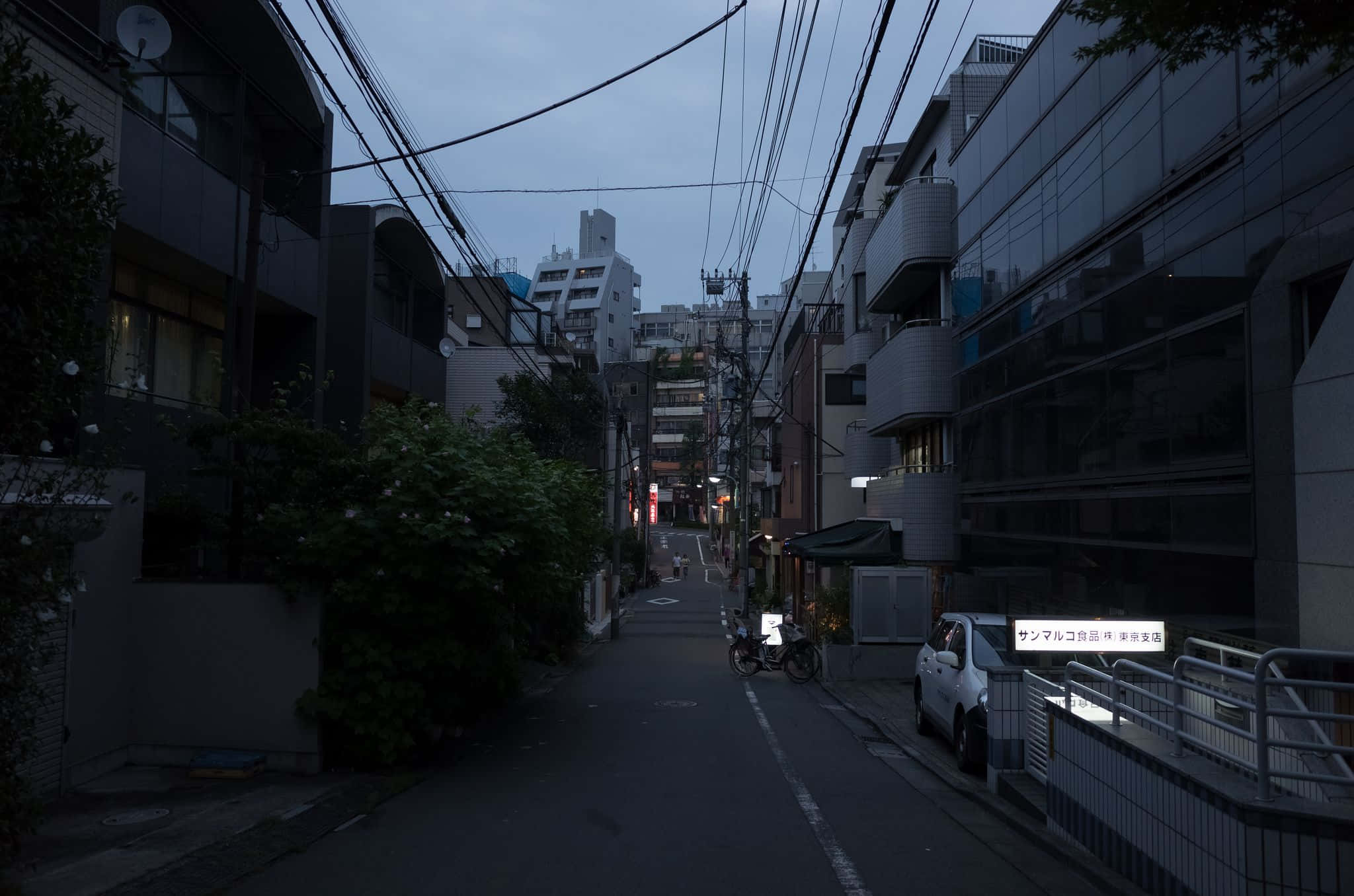 dark japanese, urban alleyway, dusk, Full HD Desktop Wallpaper