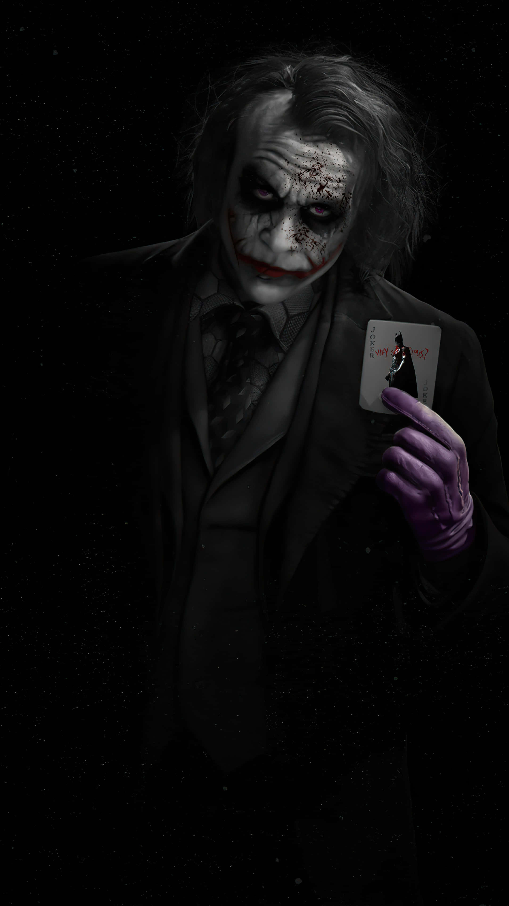 Dark Joker, Joker, dark suit, 4K Phone Wallpaper