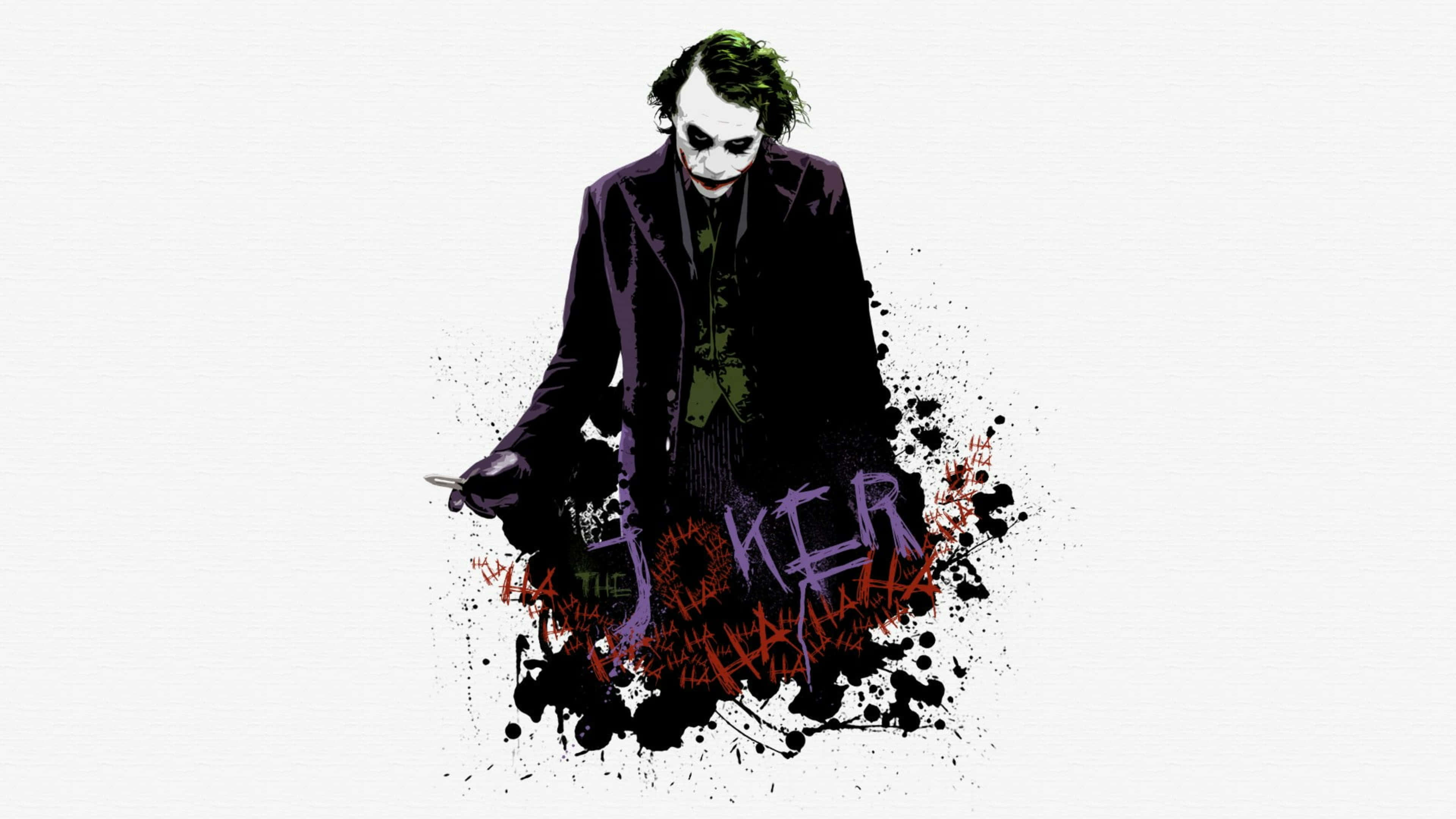 Dark Knight Joker, 4K Ultra HD, graffiti style, 4K Desktop Wallpaper