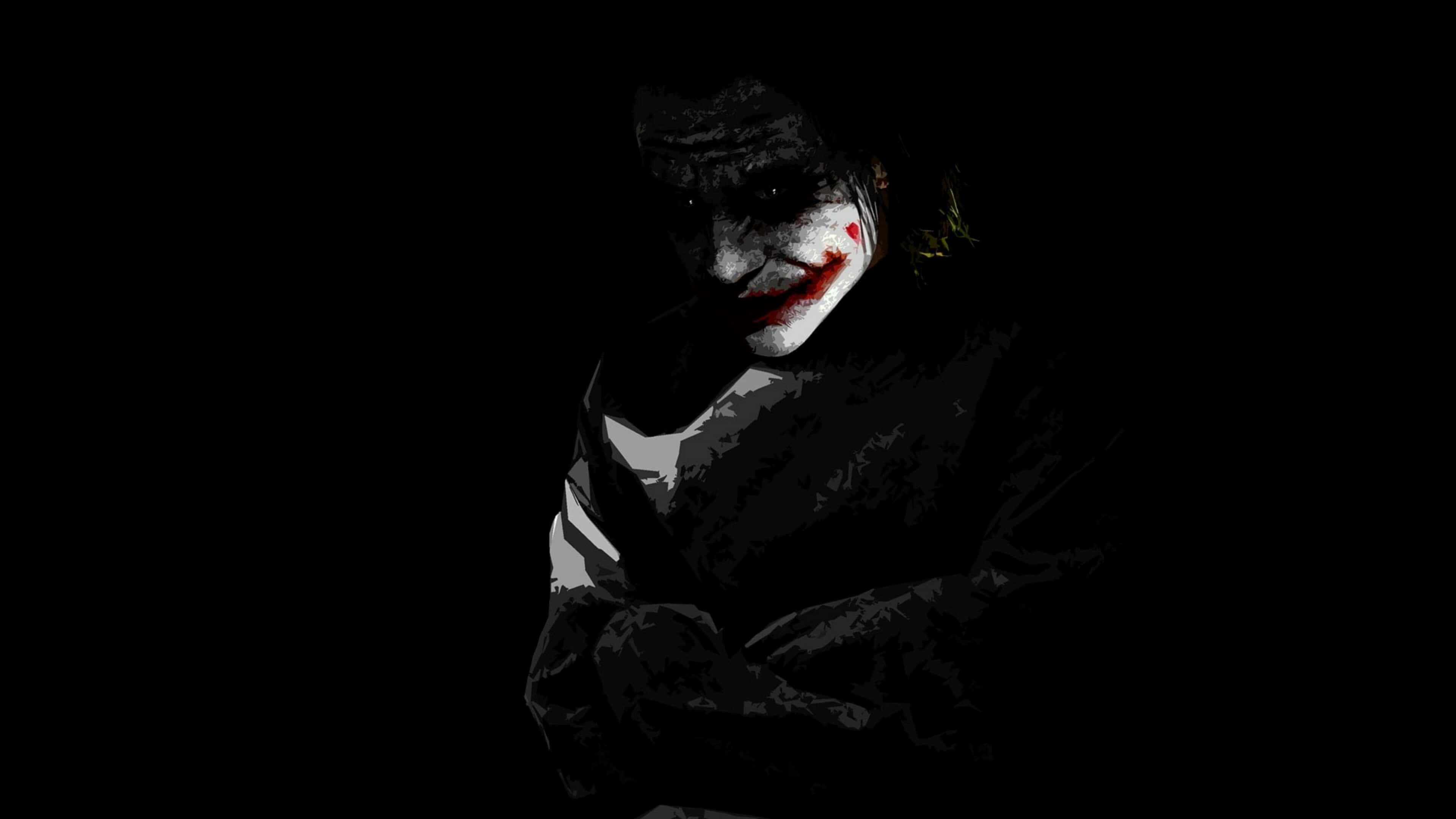 Dark Knight Joker, 4K Ultra HD, white face, 4K Desktop Wallpaper