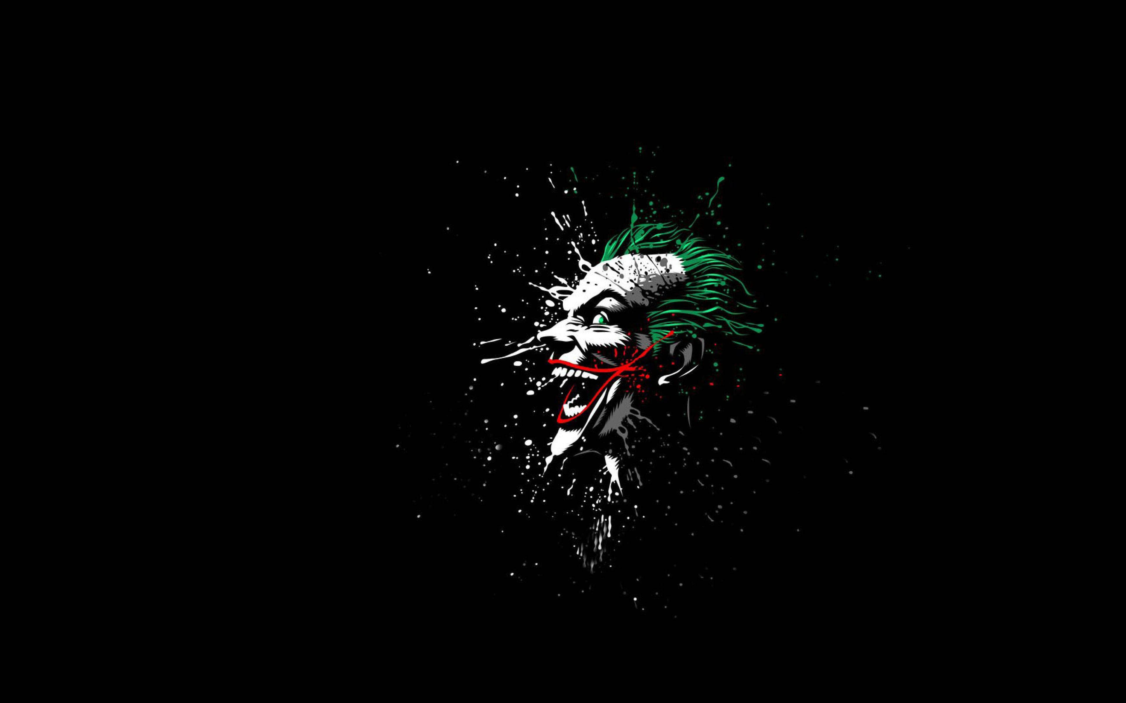 Joker, green hair, red lips, 4K Desktop Wallpaper