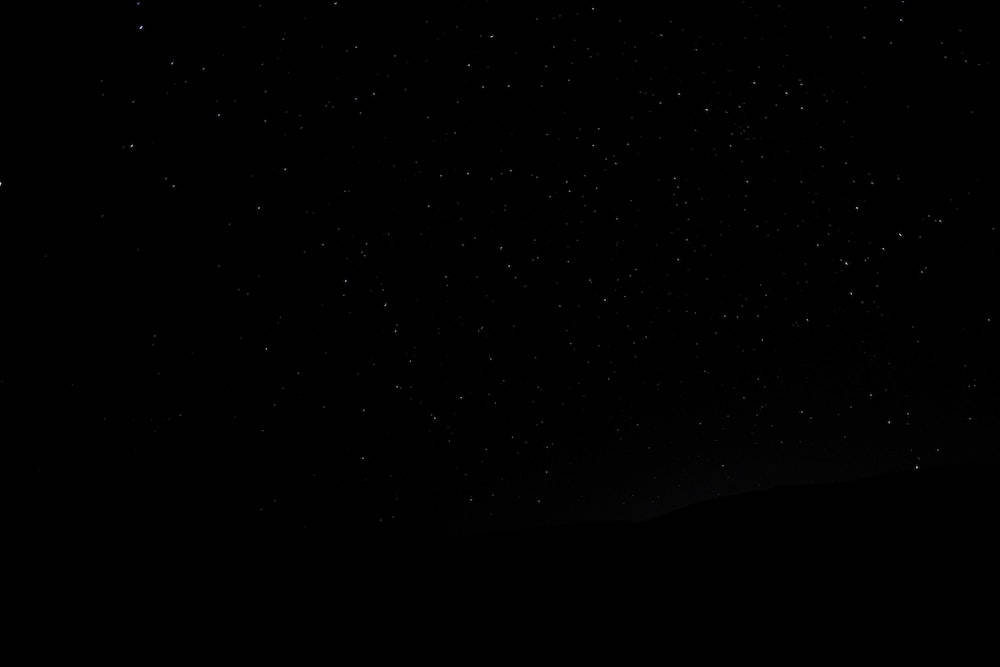 Dark Laptop, all black, starry night sky, SD Desktop Wallpaper
