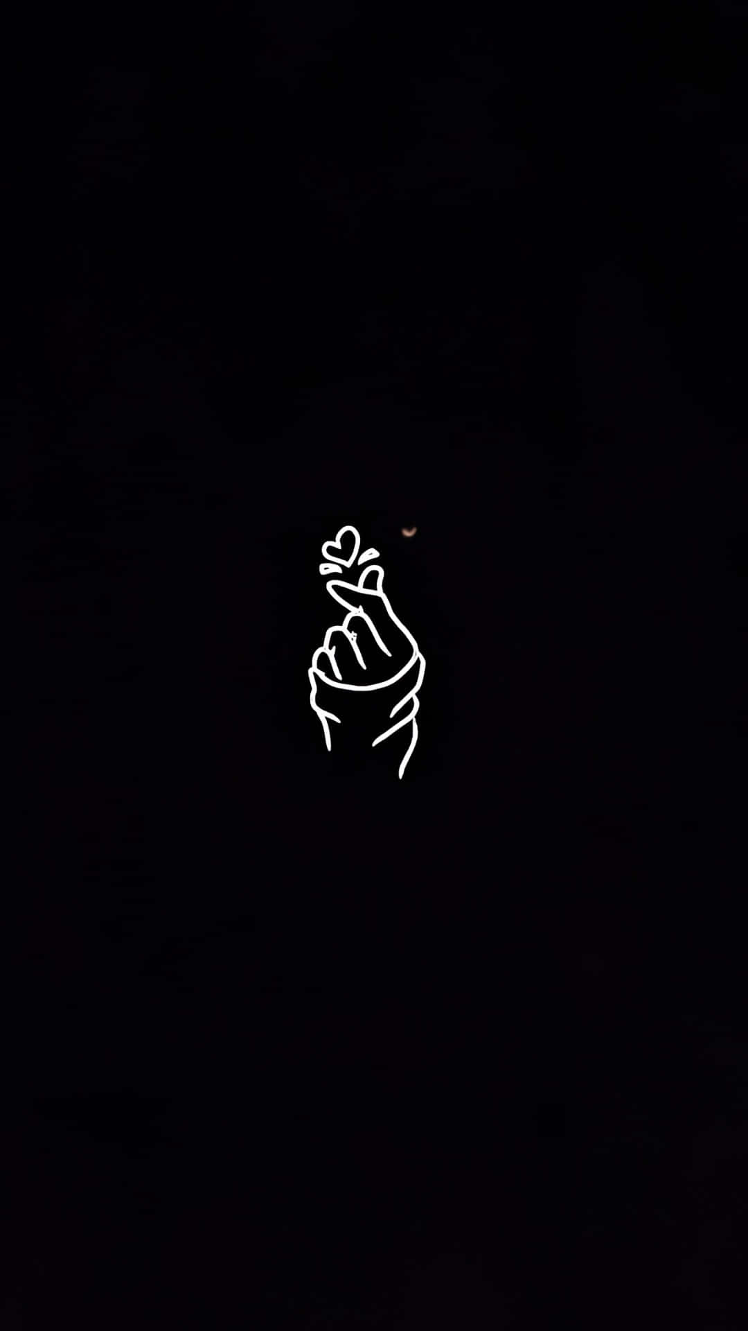 Dark Love, minimalist, white line drawing, Full HD Phone Wallpaper