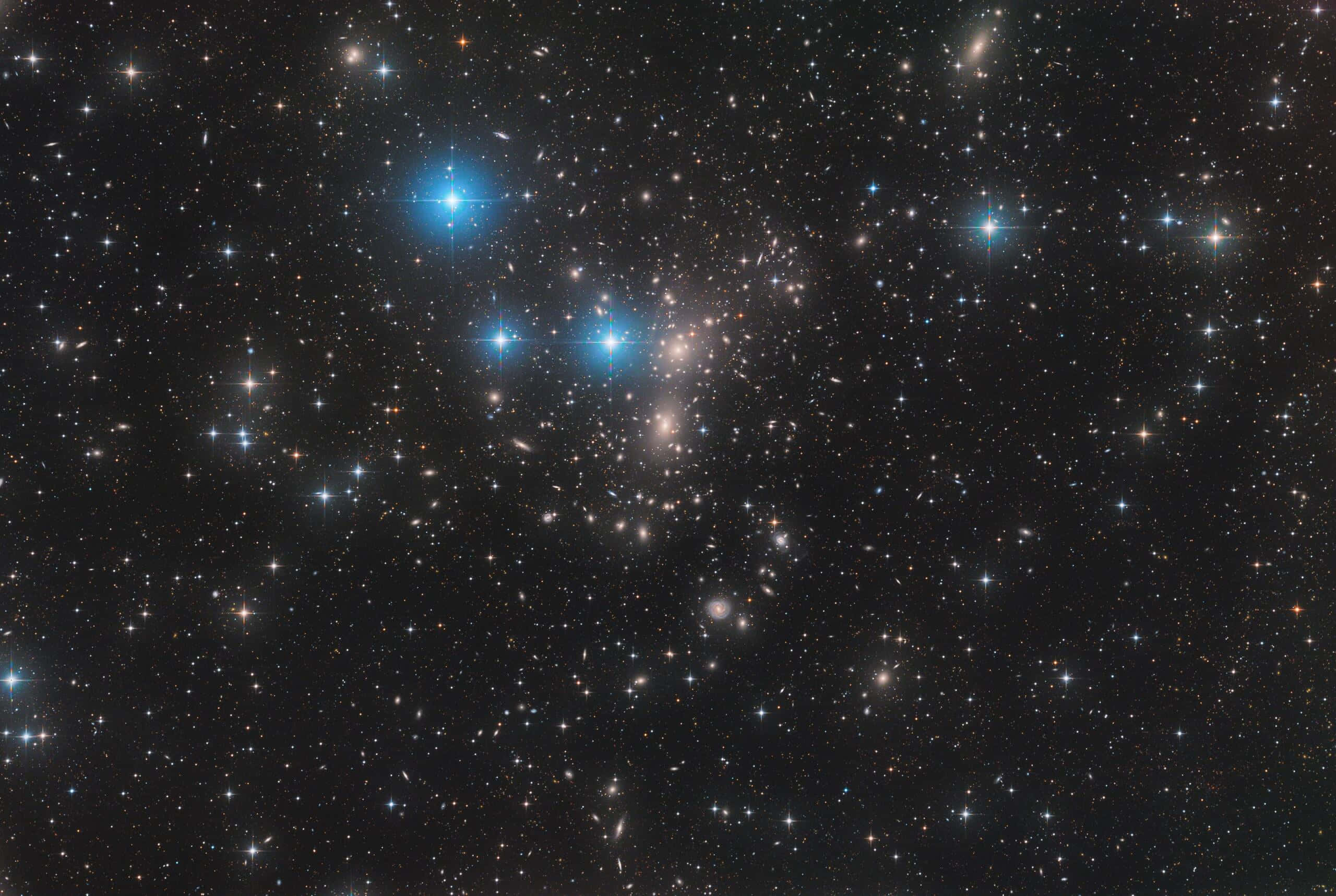 Dark Matter, deep space, dense cluster of stars, 2K Desktop Wallpaper