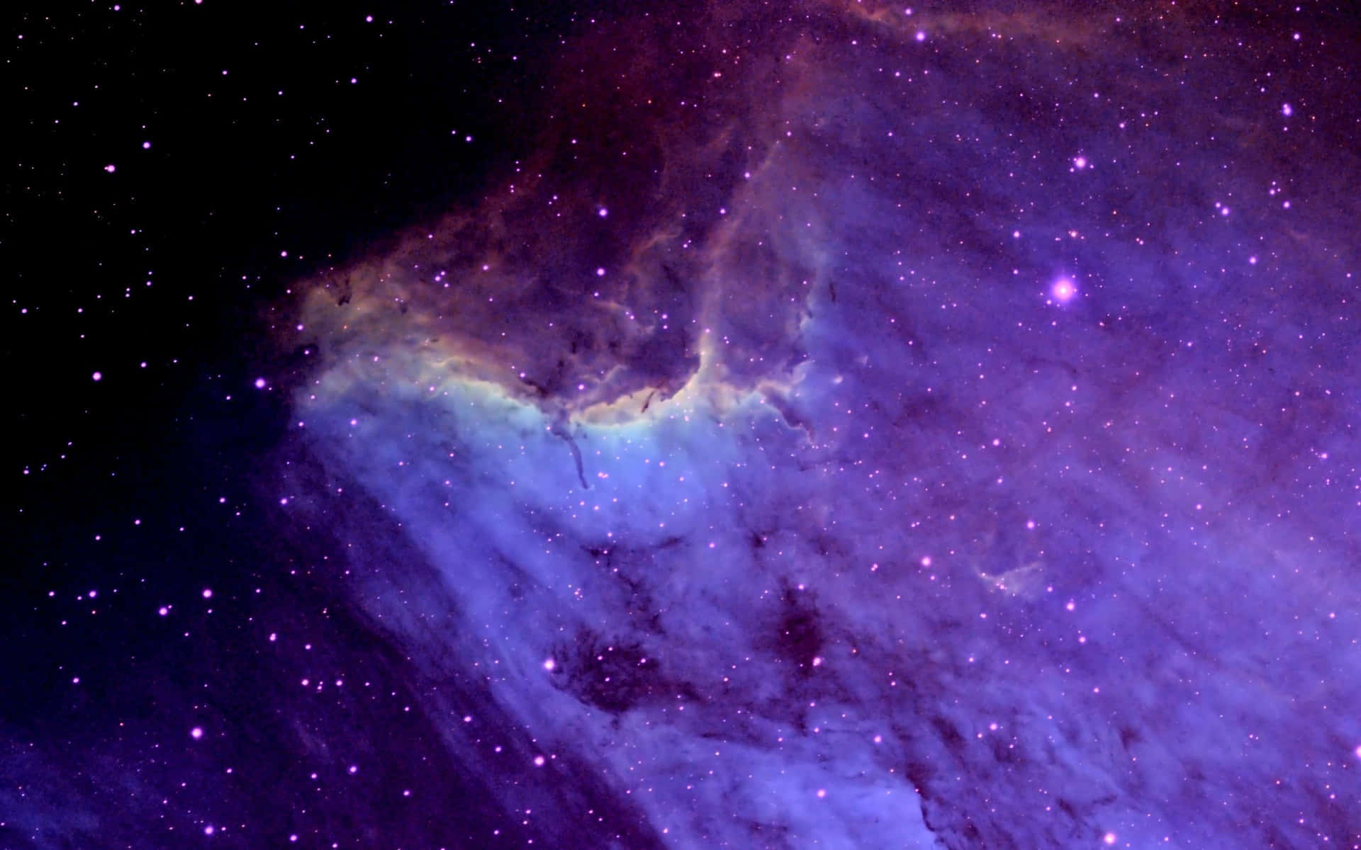 Dark Matter, cosmic nebula, vibrant purples, Full HD Desktop Wallpaper