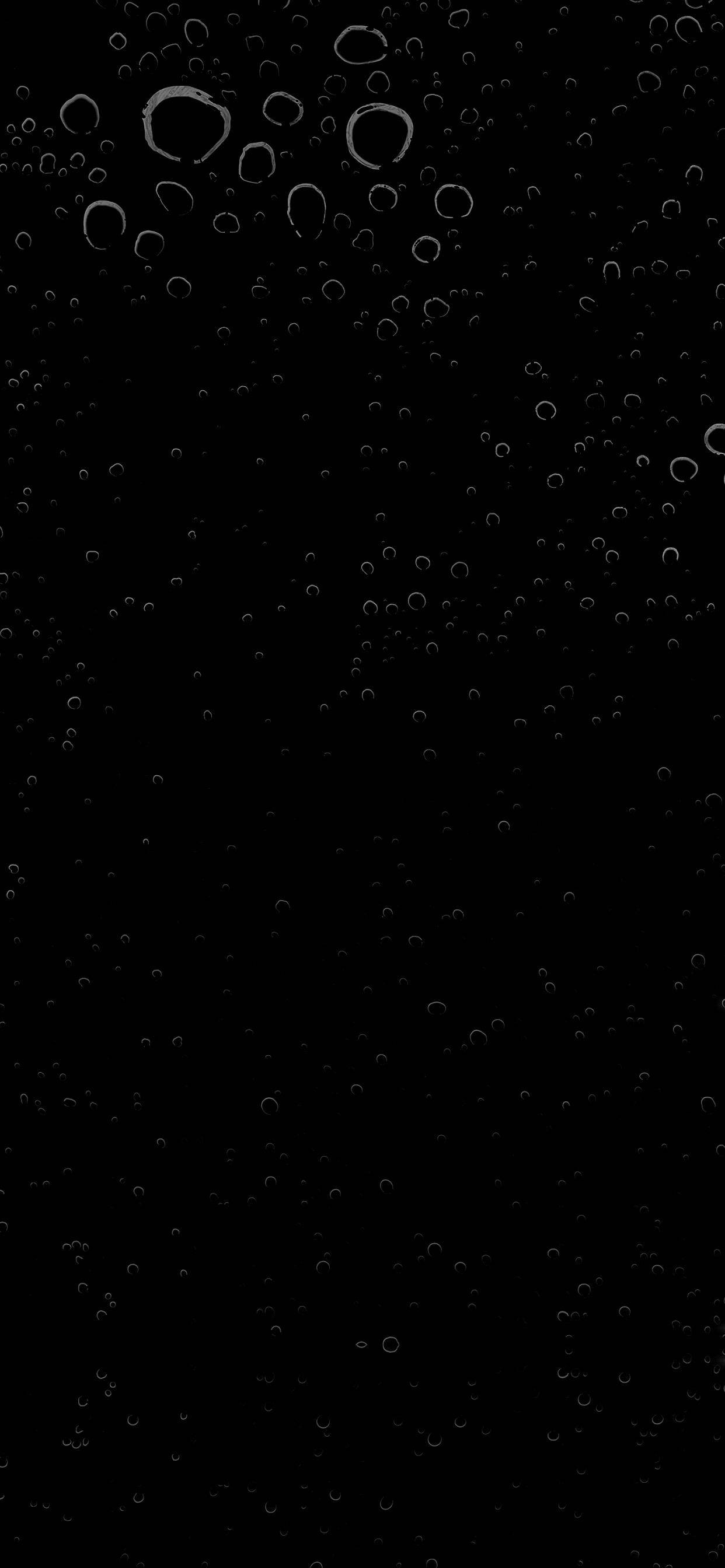 Dark Mode, air bubbles, silver, 2K Phone Wallpaper