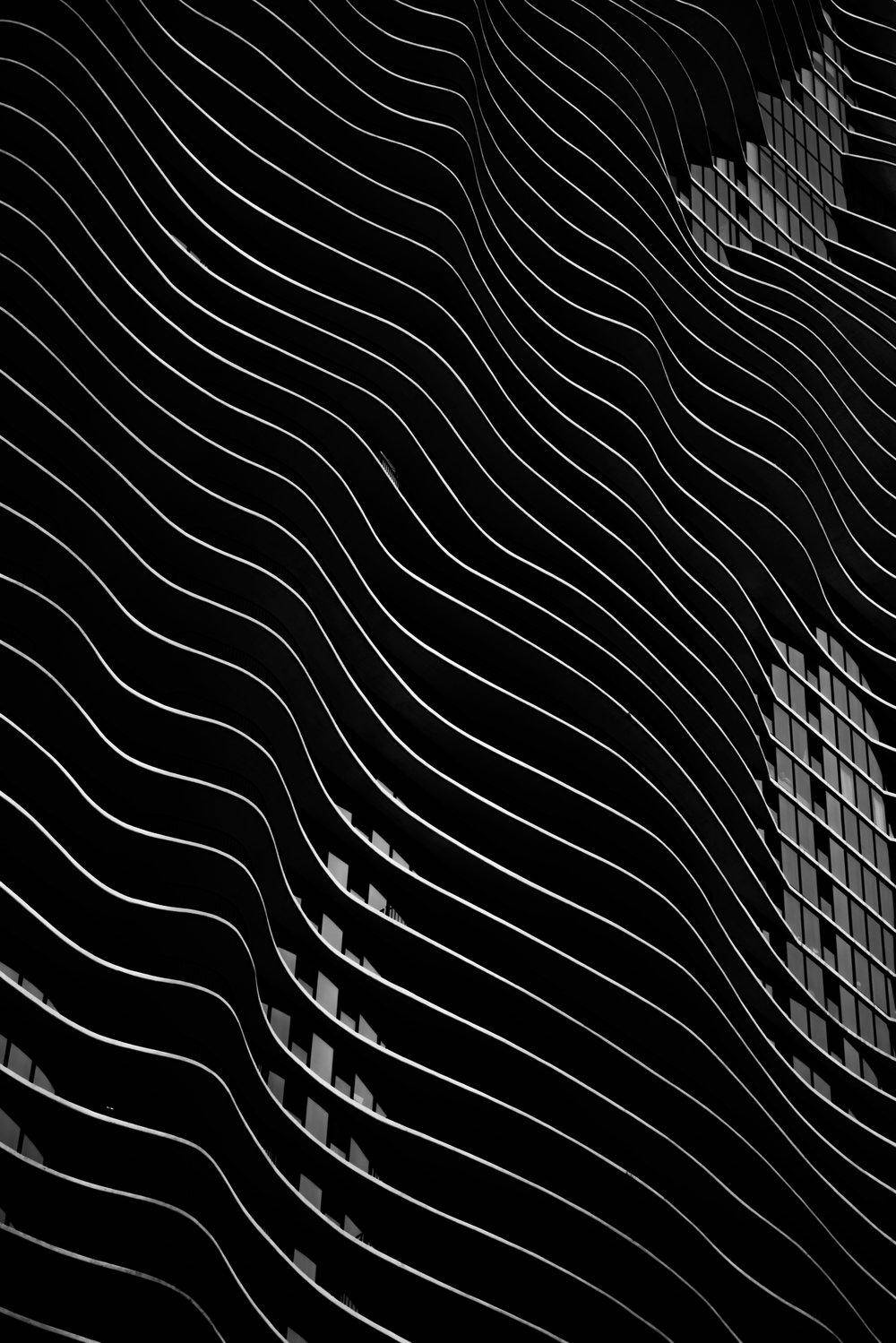 building facade, black and white, abstract pattern, HD Phone Wallpaper