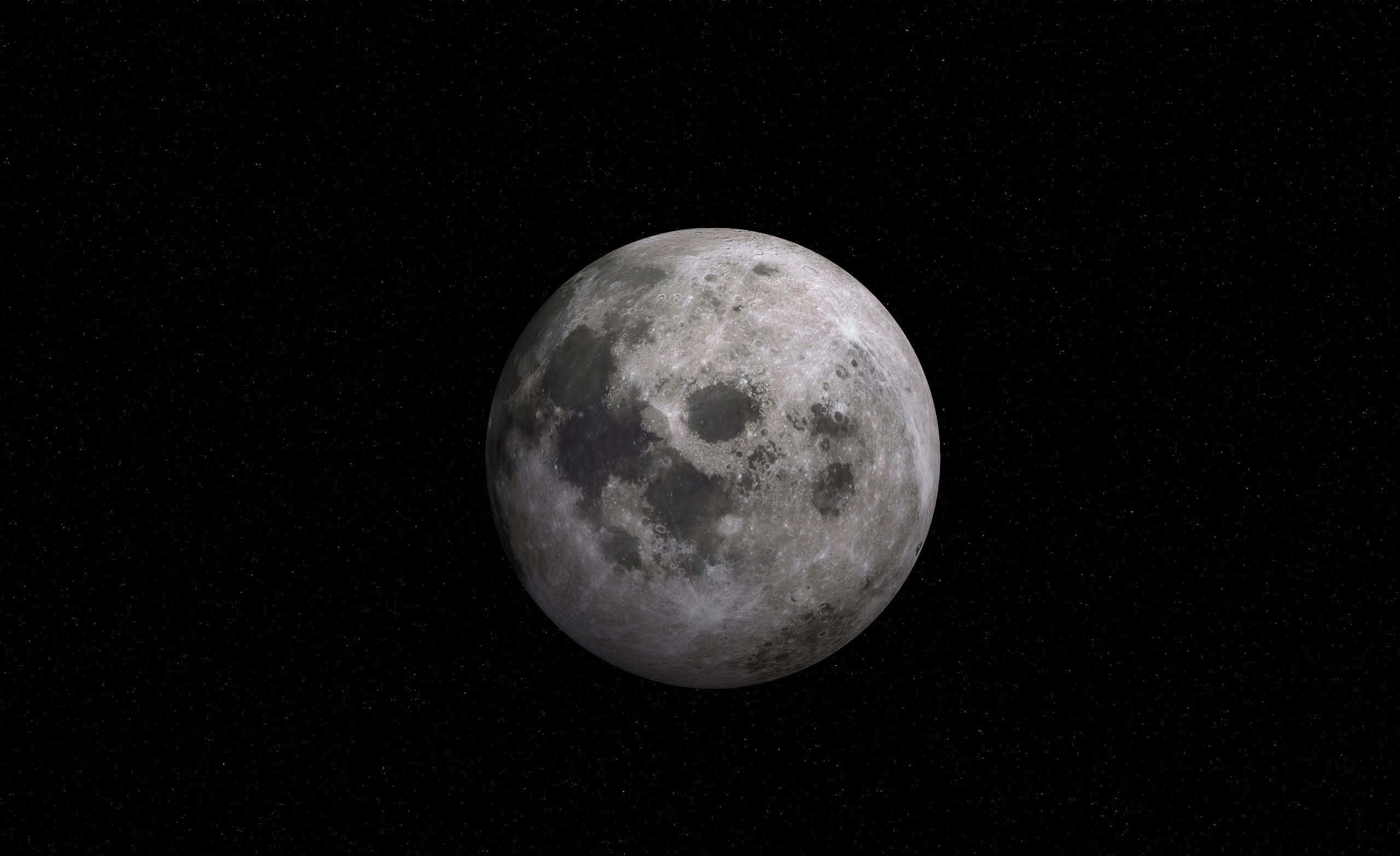 Dark Moon, moon, craters, Full HD Desktop Wallpaper