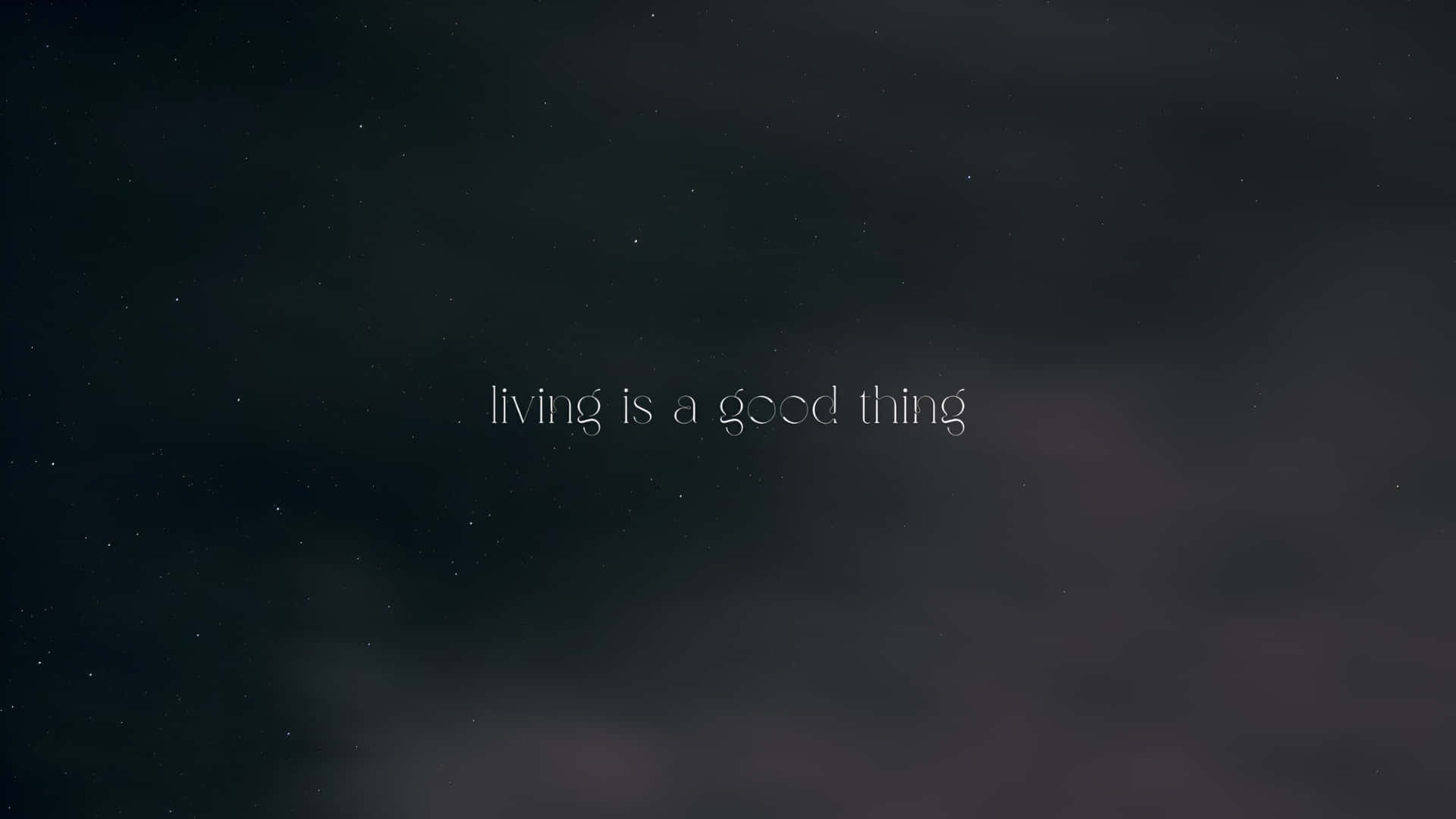 Dark Motivational Truth, starry night sky, faint clouds, Full HD Desktop Wallpaper