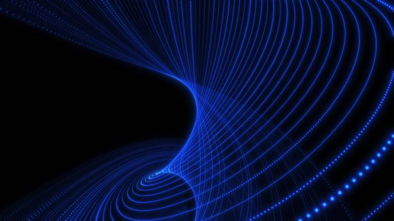 Dark Neon iPhone, blue, digital vortex, SD Desktop Wallpaper