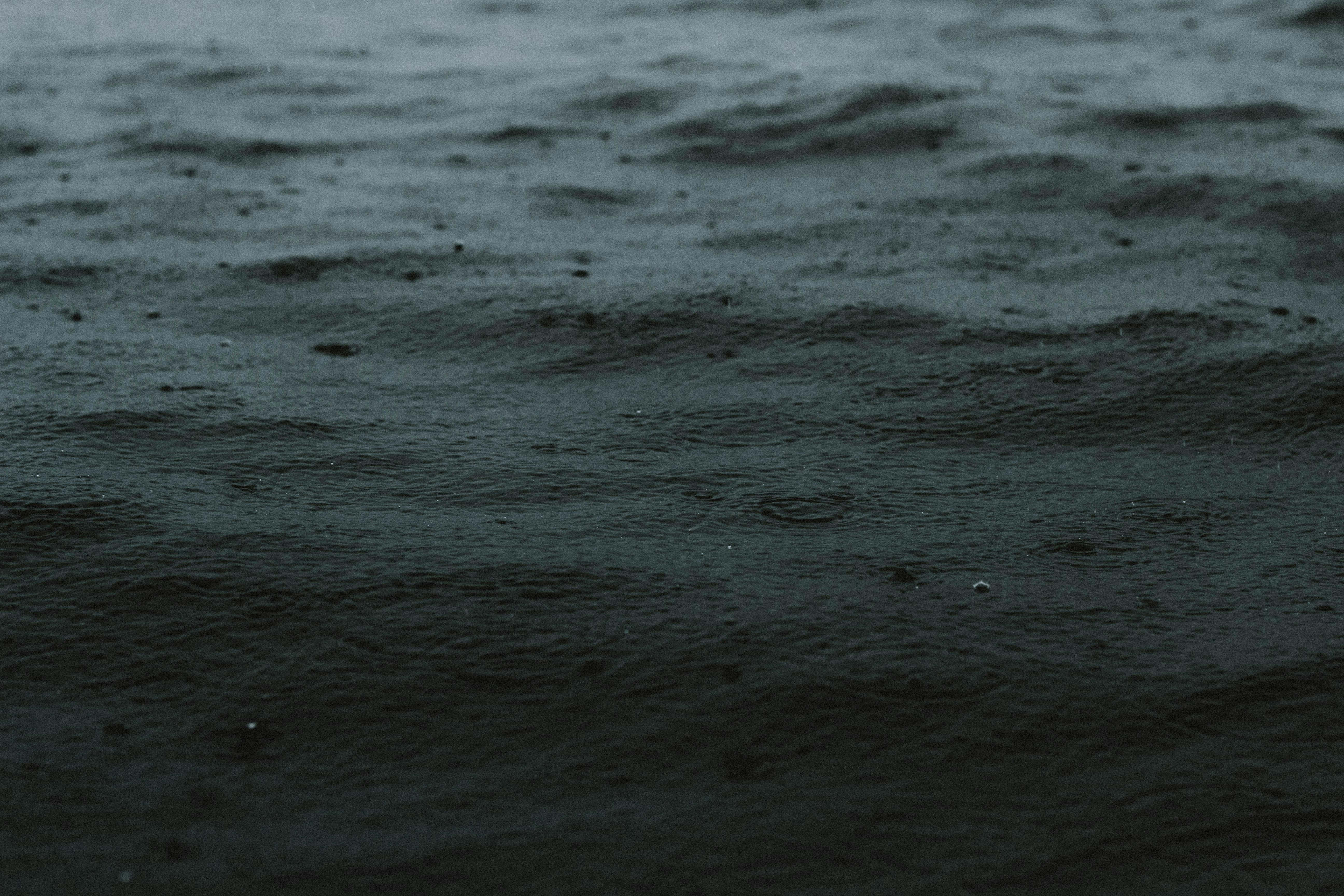 Dark Ocean, waves, dark rippling water, 5K Desktop Wallpaper