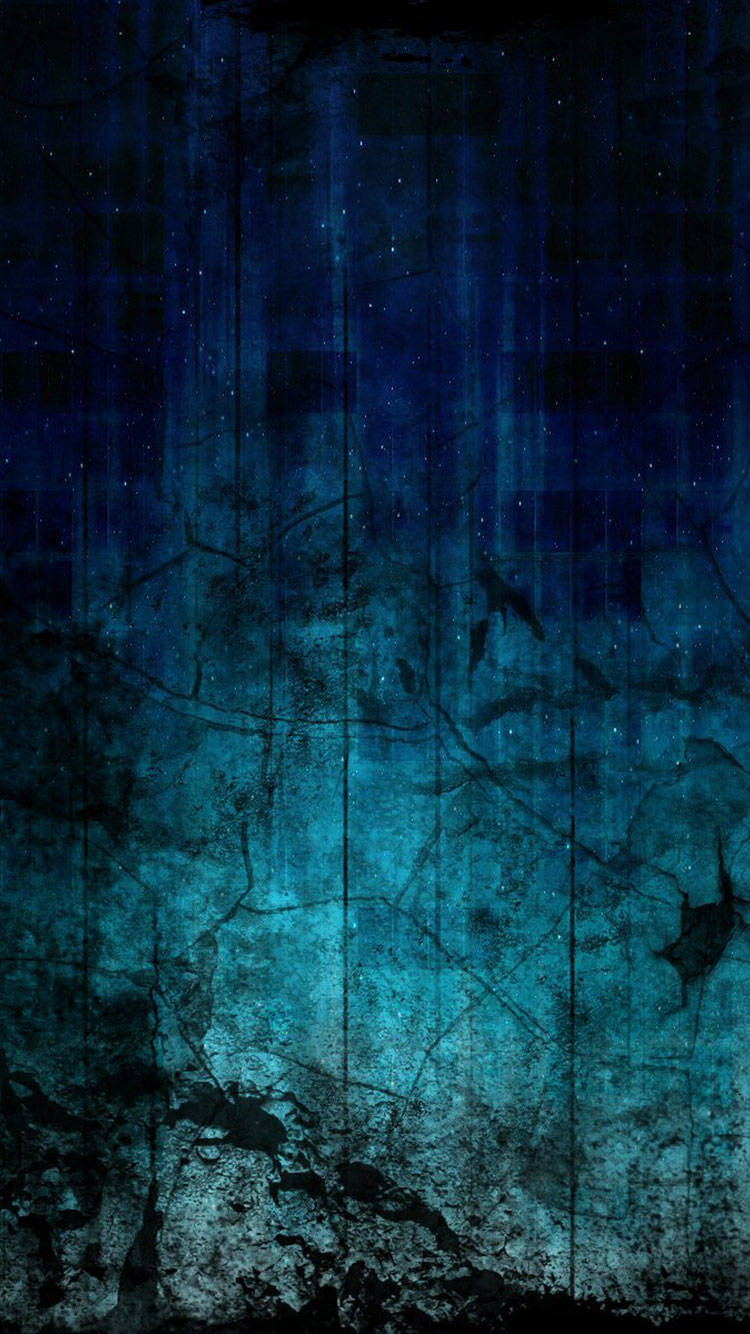 dark blue, starry night sky, cracked surface, HD Phone Wallpaper