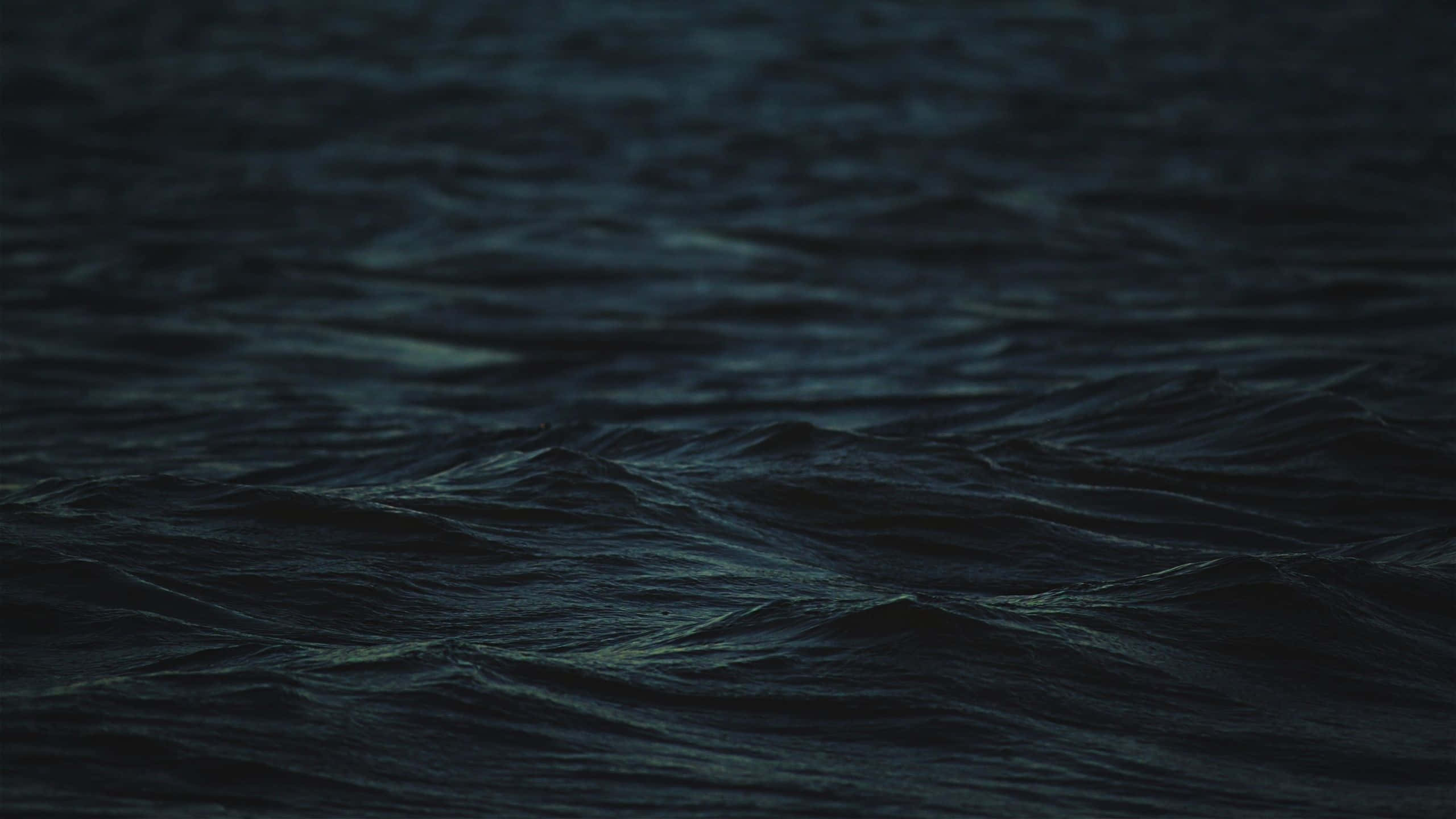 Dark Ocean, twilight, deep blue, 2K Desktop Wallpaper