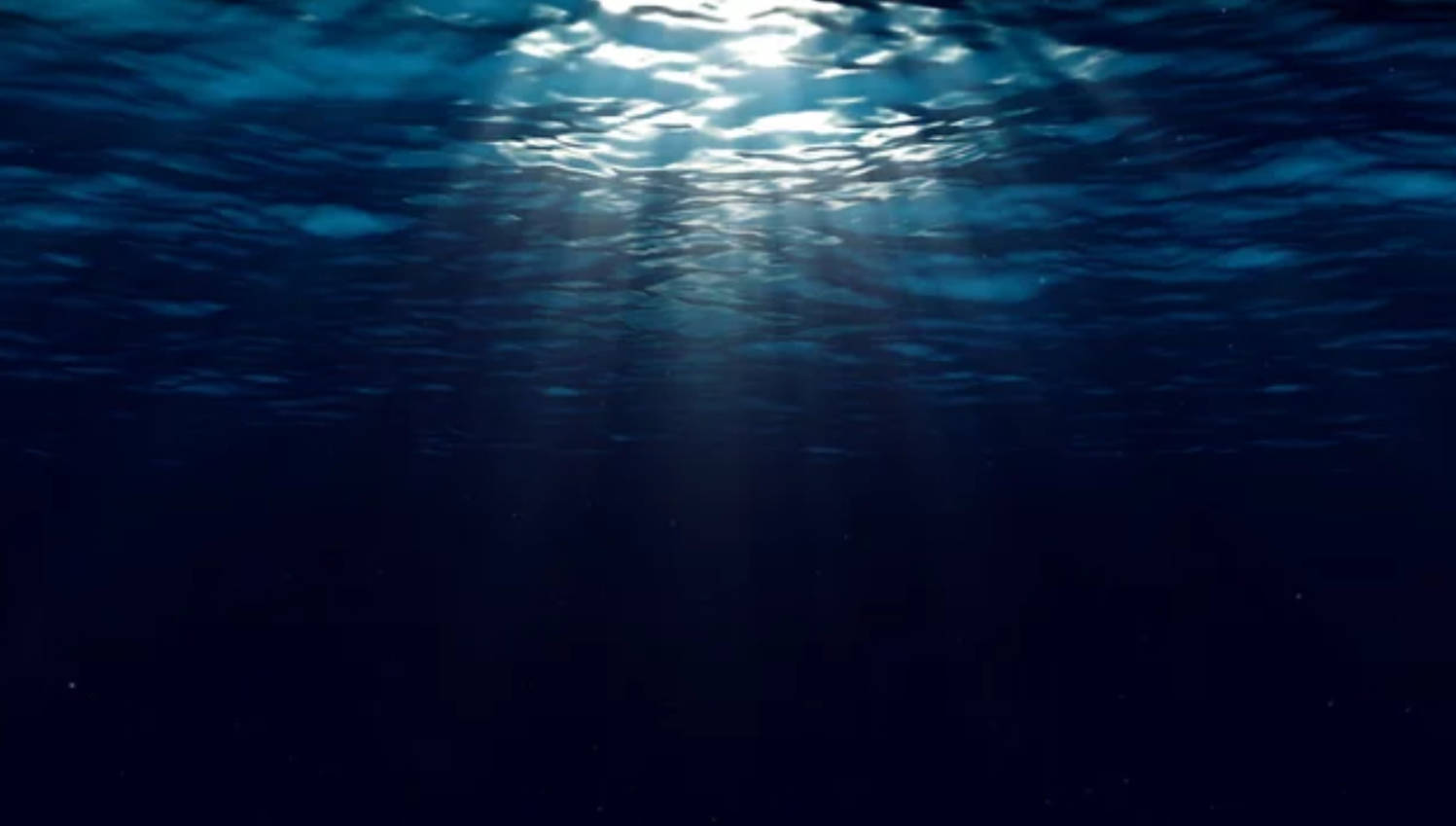 underwater, sunlight beams, rippling ocean surface, HD Desktop Wallpaper