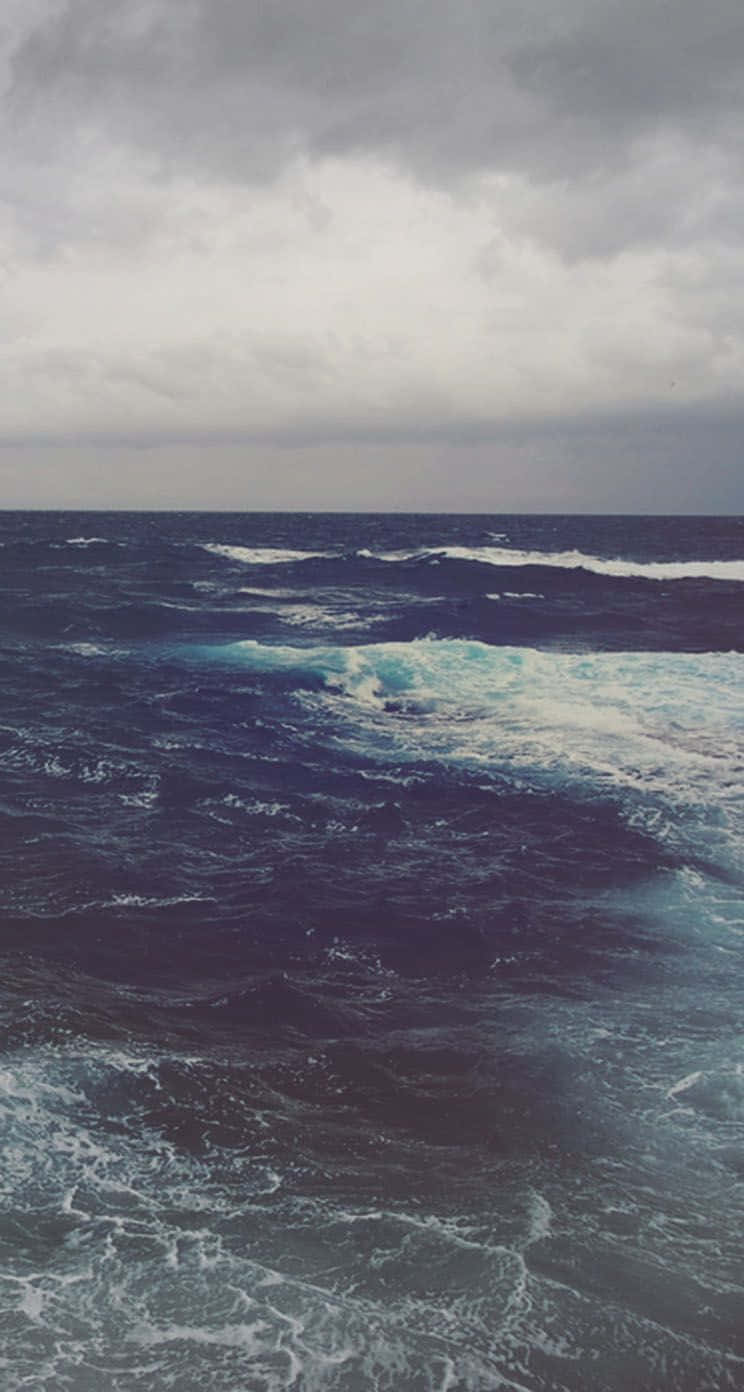 Dark Ocean, stormy ocean, dark waves, HD Phone Wallpaper