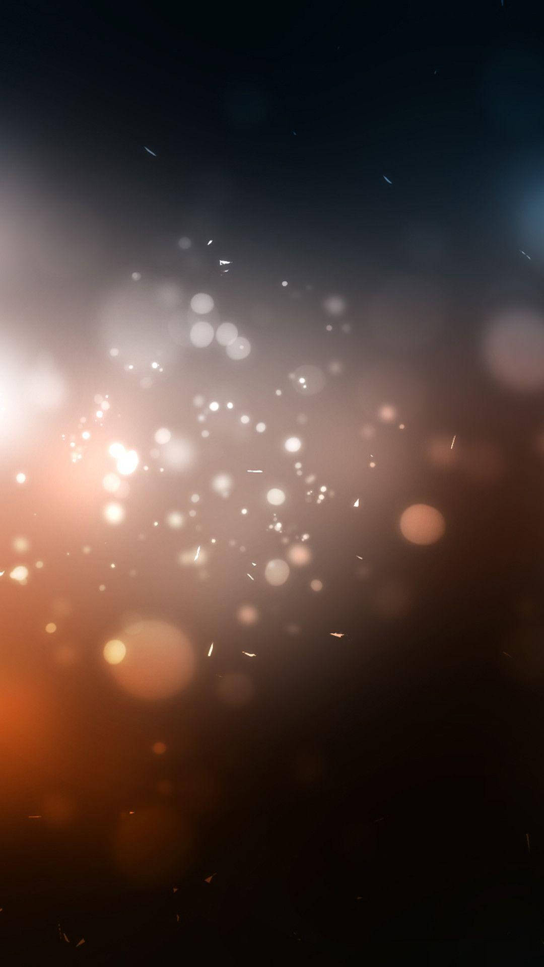 Dark Phone, orange orbs, golden light, Full HD Phone Wallpaper