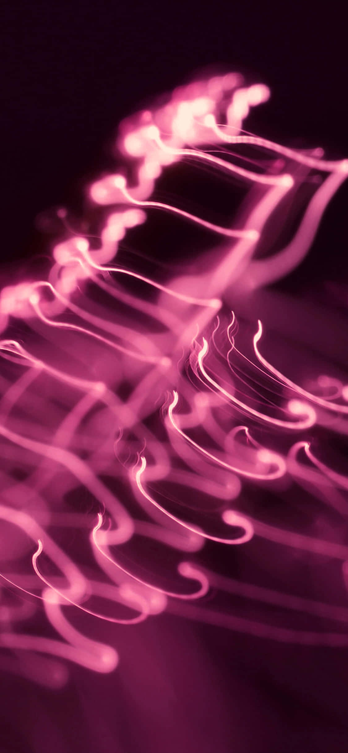 dark pink, glowing pink light trails, abstract pattern, Full HD Phone Wallpaper