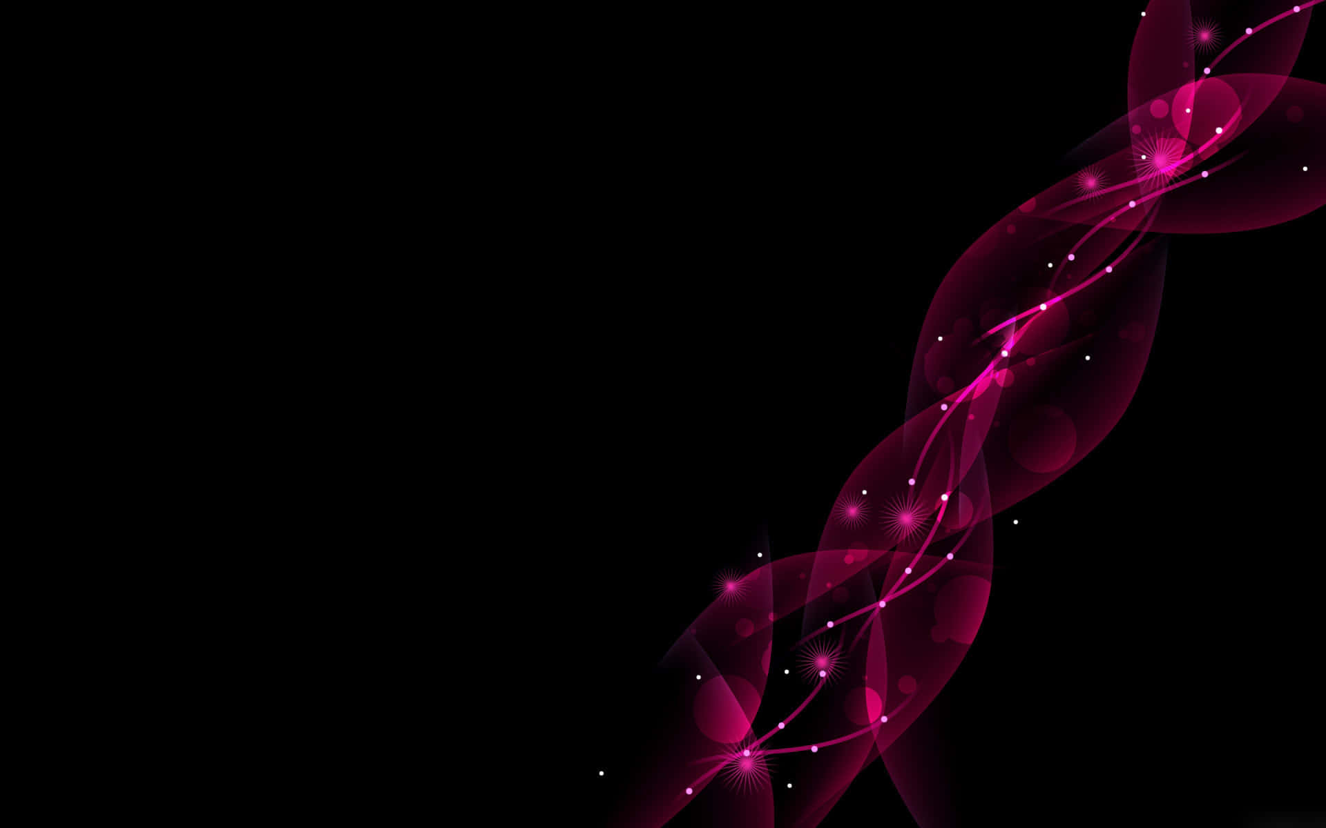 Dark Pink, vibrant magenta, glowing tendrils, Full HD Desktop Wallpaper