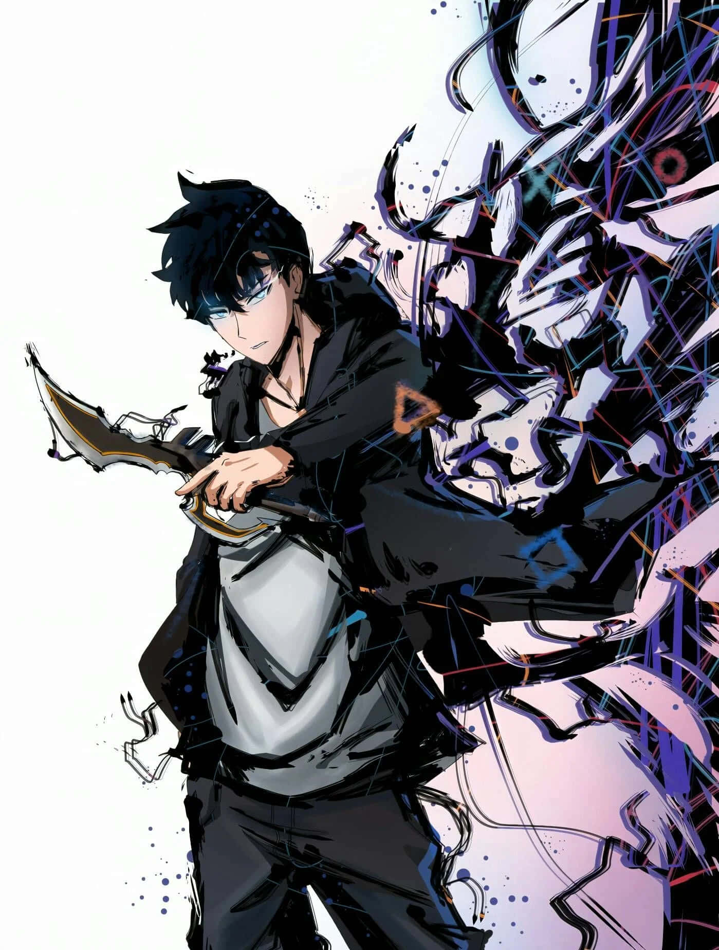 Dark Power, anime warrior, black armor, HD Phone Wallpaper