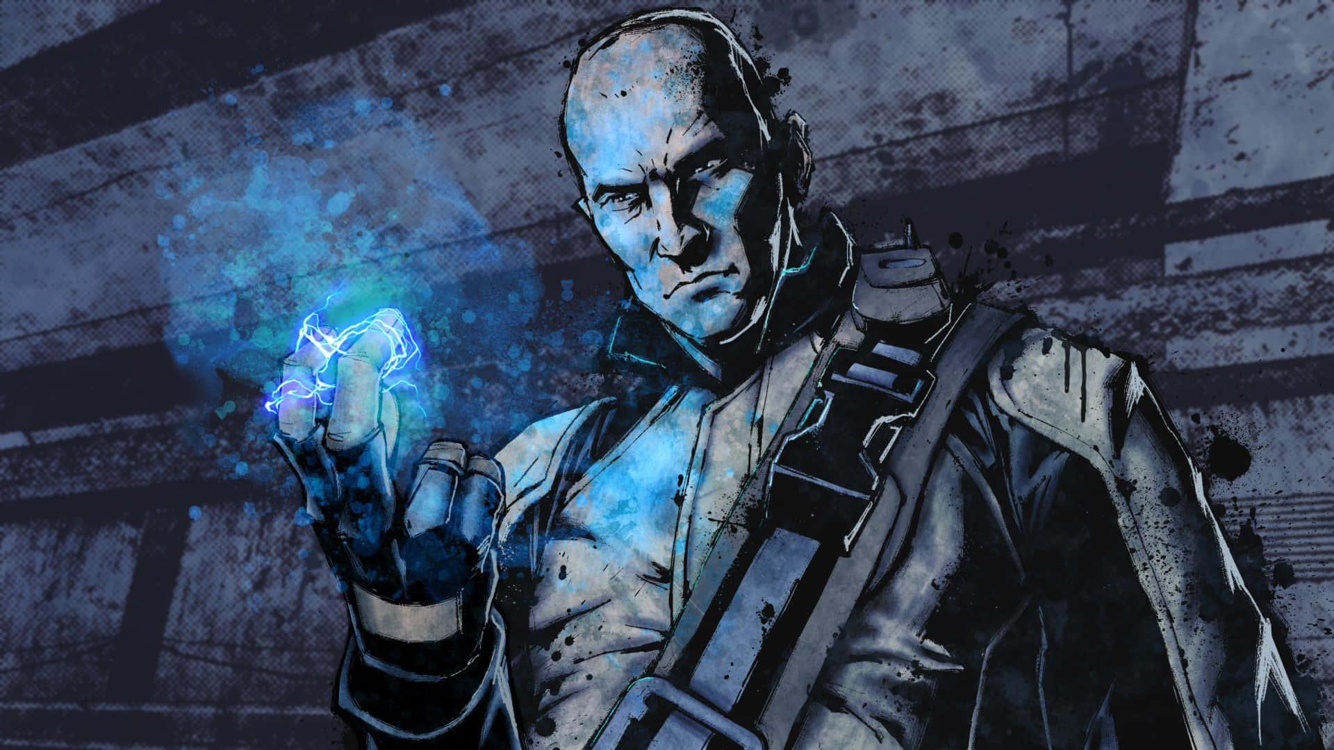 Dark Power, electric blue energy, tactical gear, Full HD Desktop Wallpaper