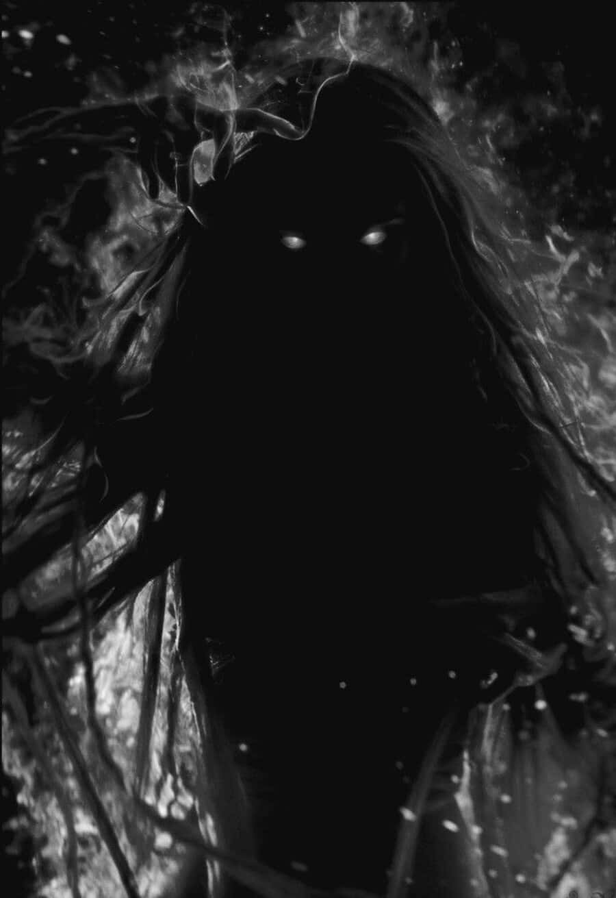 Dark Power, ghostly figure, glowing eyes, HD Phone Wallpaper