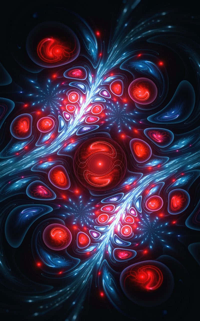 Dark Psychedelic HD, red, blue, HD Phone Wallpaper