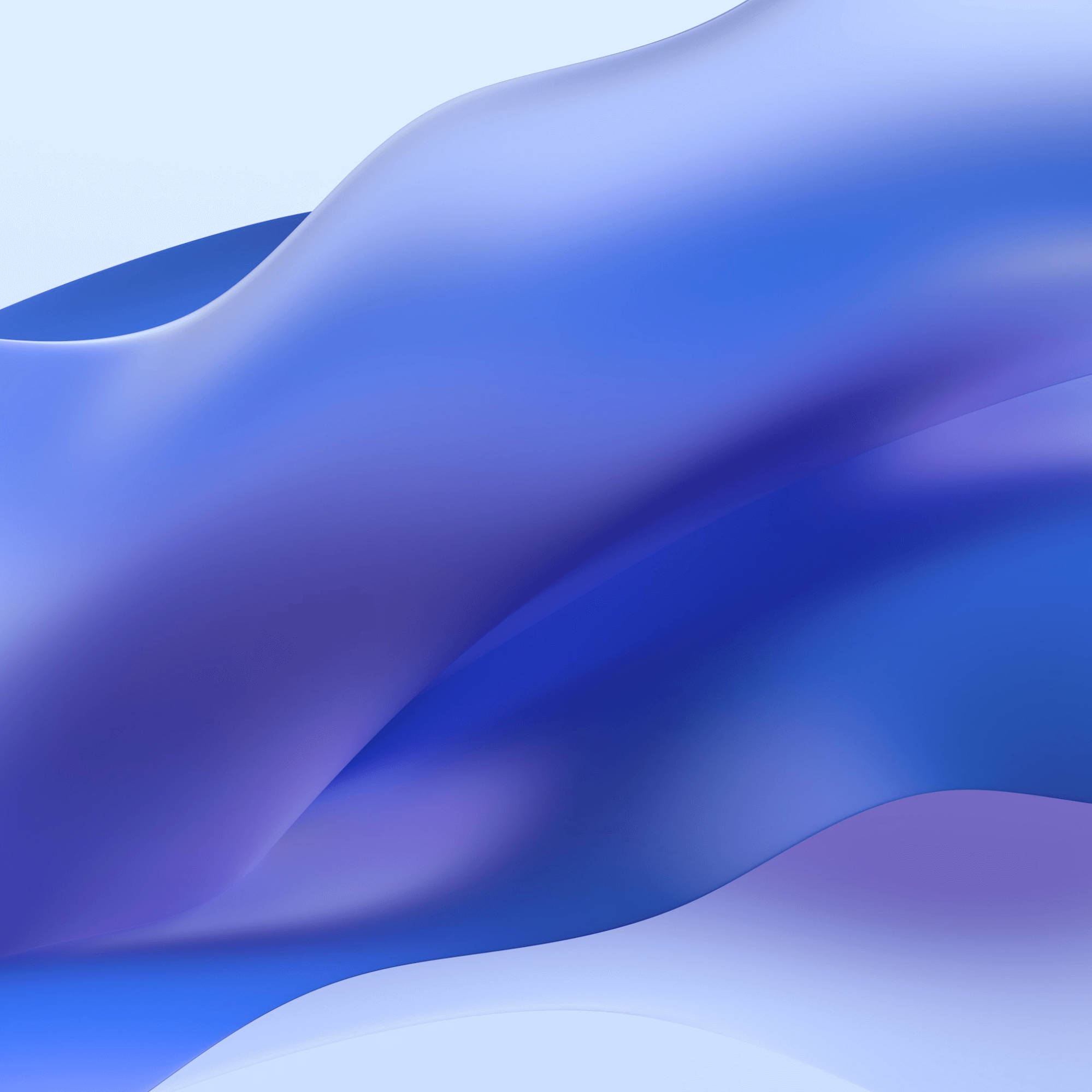 Dark Purple Collage Aesthetic, gradient blue and purple, smooth flowing waves, Full HD Desktop Wallpaper