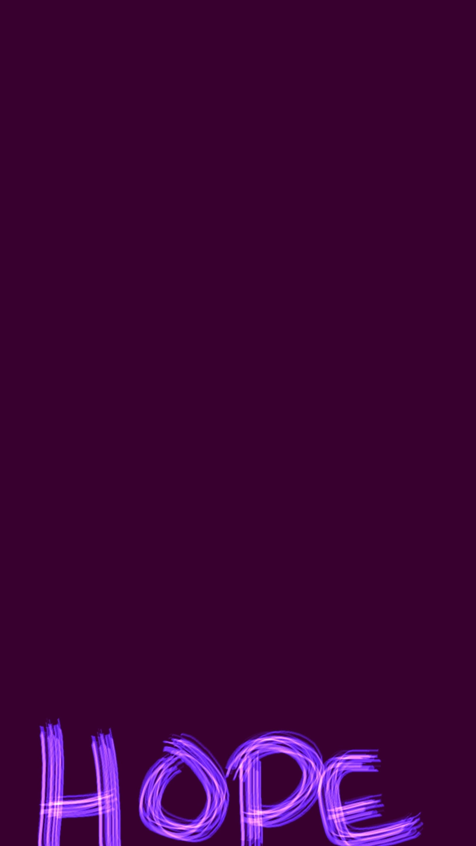 Hope, Dark Purple, vibrant purple neon script, 2K Phone Wallpaper