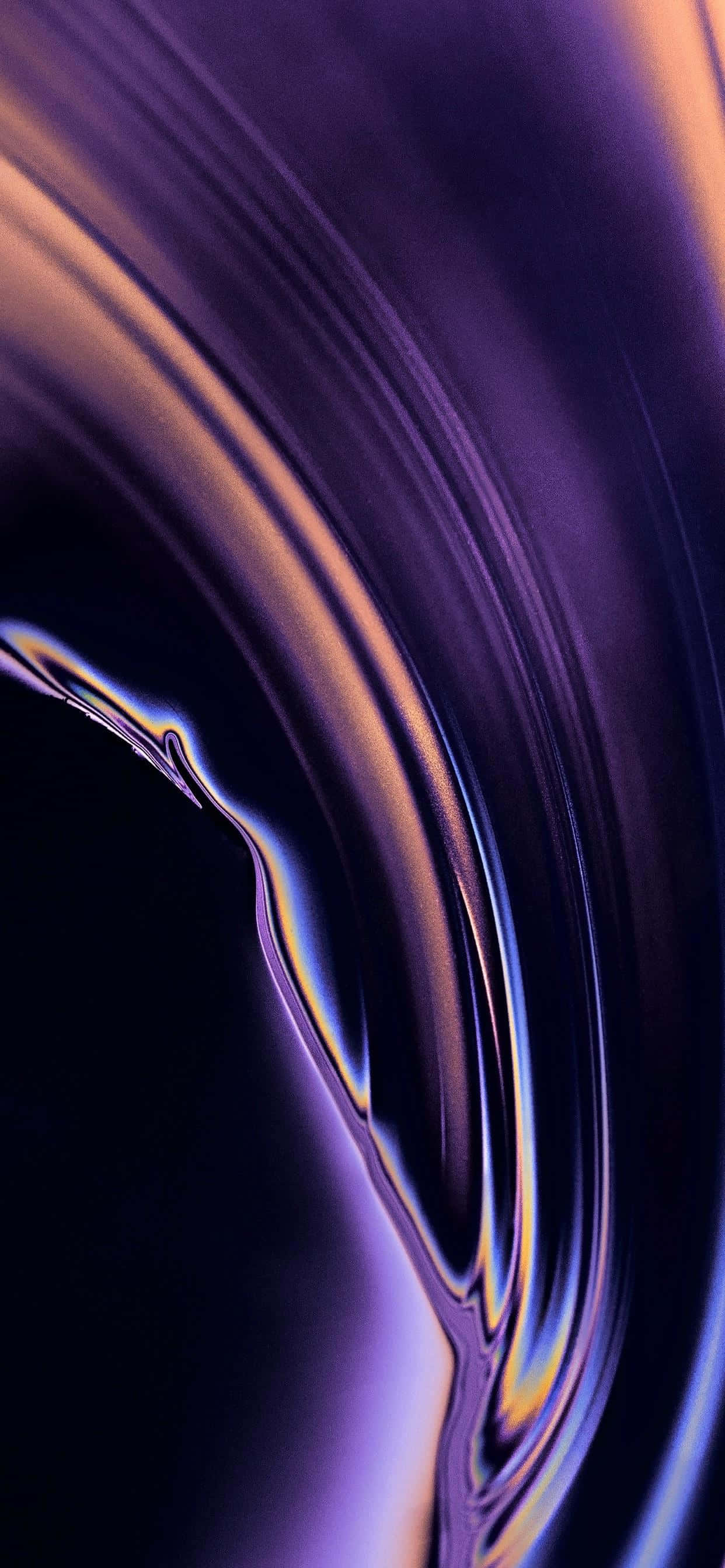 Glossy Purple iPhone X, deep purple, glowing gold, 2K Phone Wallpaper
