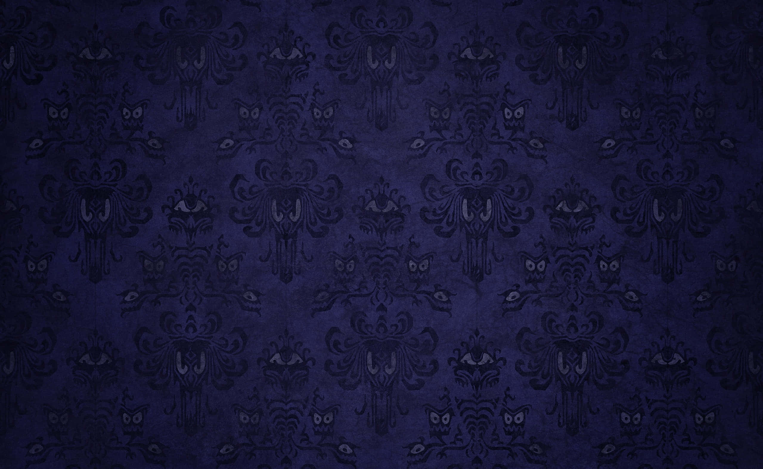 Dark Purple, damask patterns, owl motifs, 2K Desktop Wallpaper