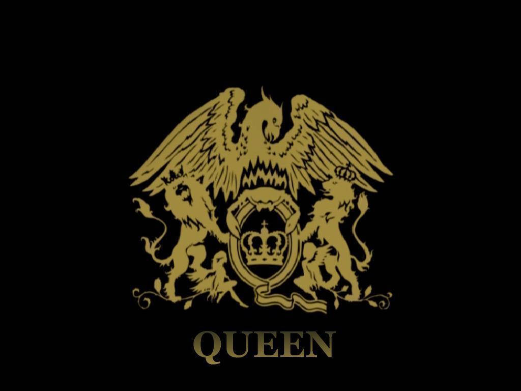 golden royal crest, griffin, two lions, SD Desktop Wallpaper