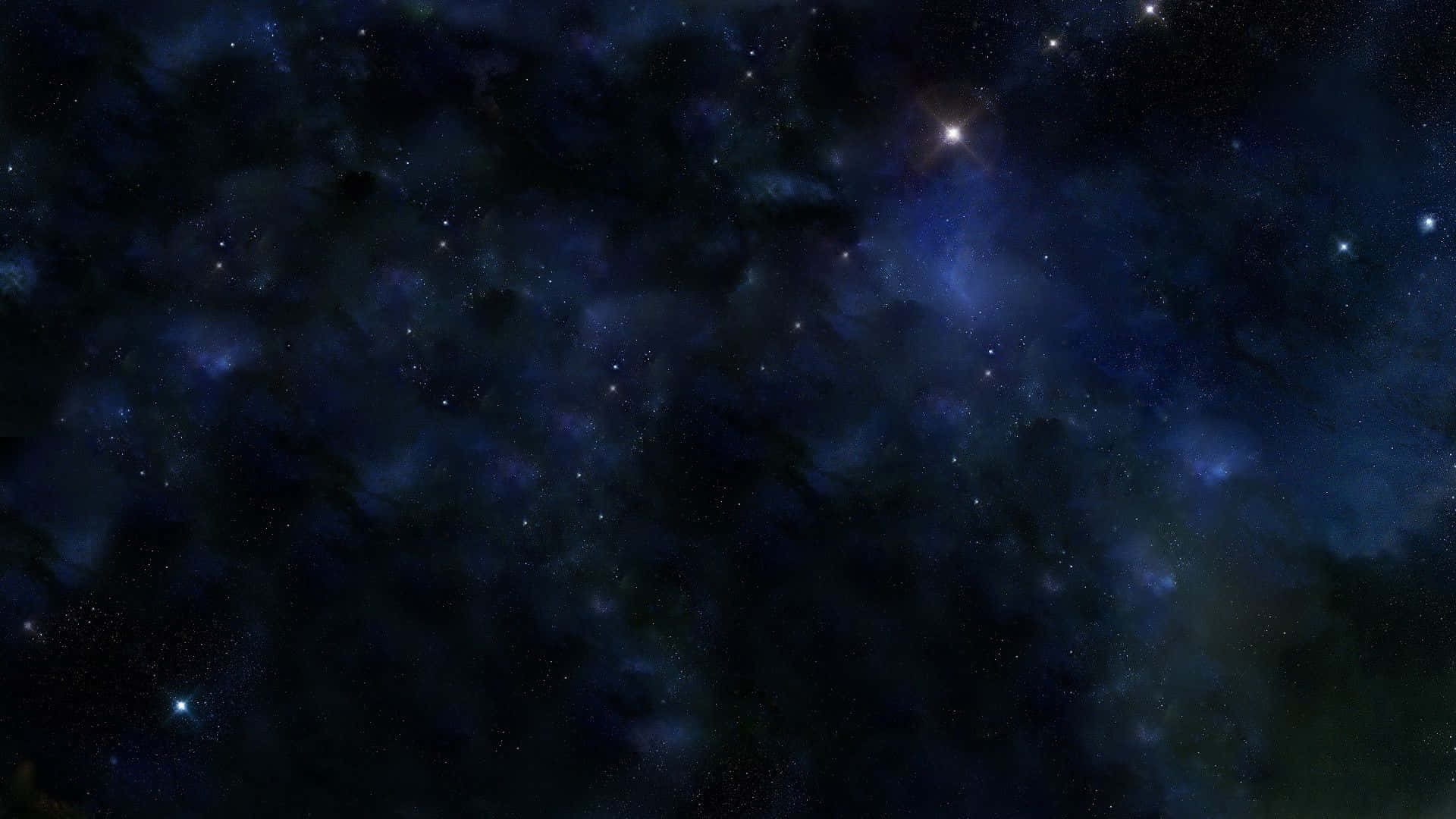 Dark Galaxy, cosmic expanse, glowing stars, Full HD Desktop Wallpaper