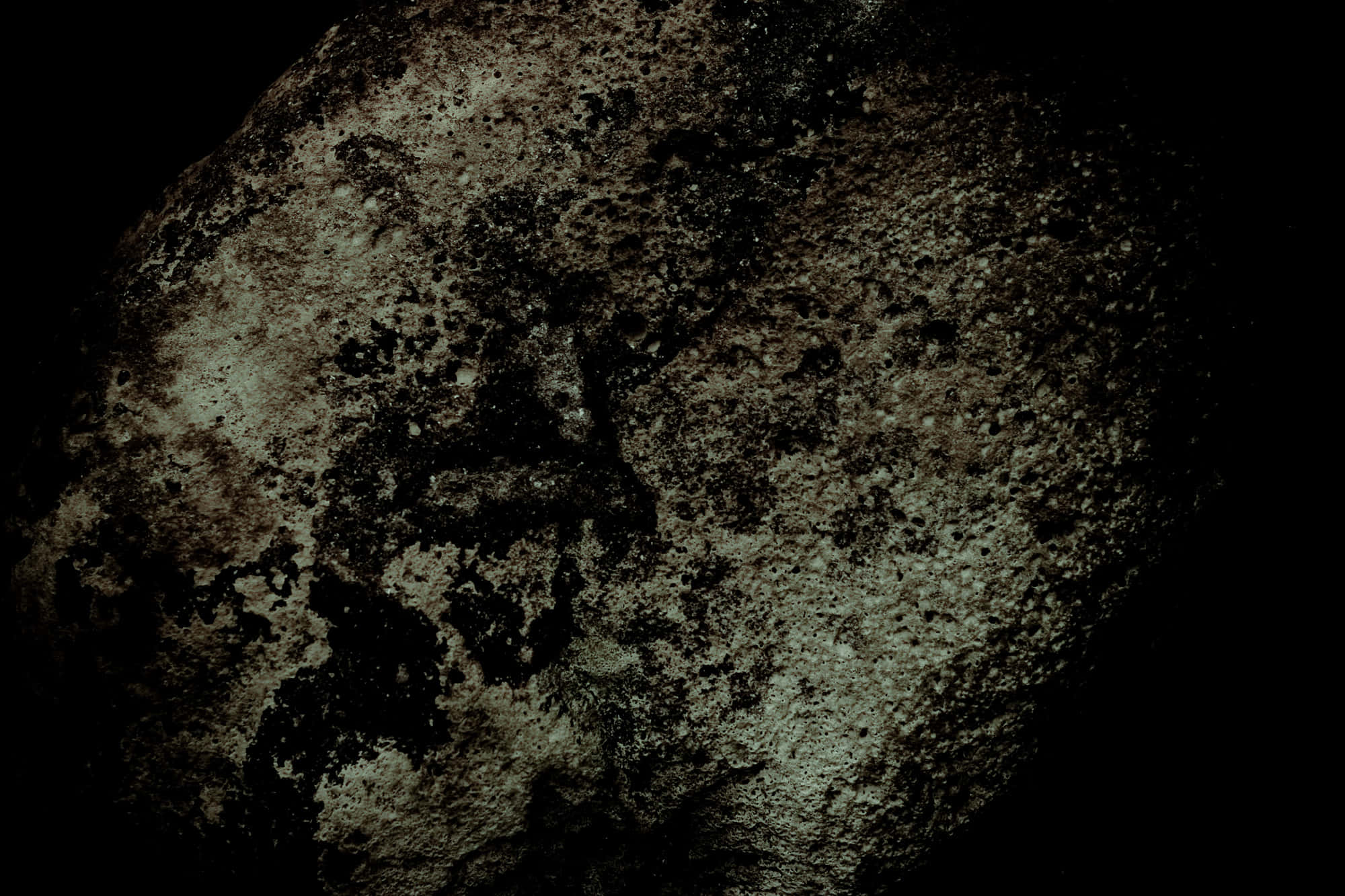 Dark Rock, starry sky, rough textured rock surface, Full HD Desktop Wallpaper