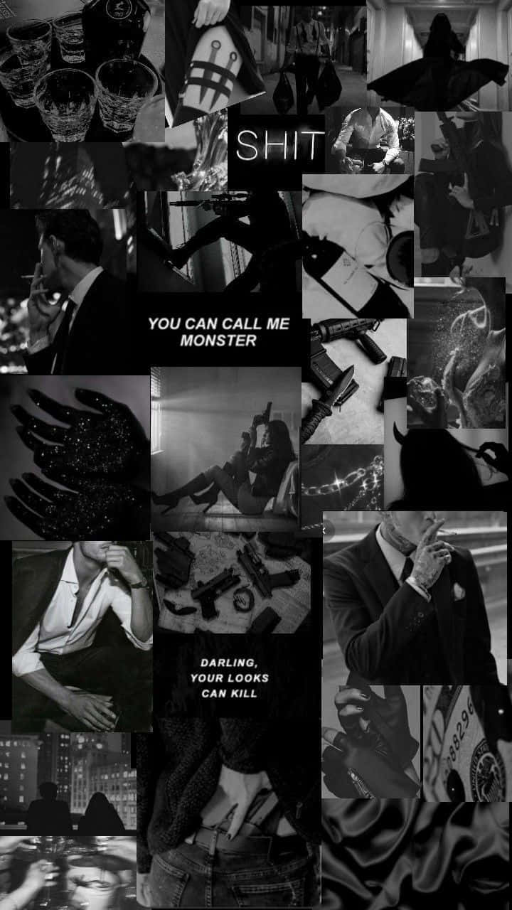Dark Romance_ Monster Aesthetic Collage, crime movie stills, SHIT, HD Phone Wallpaper